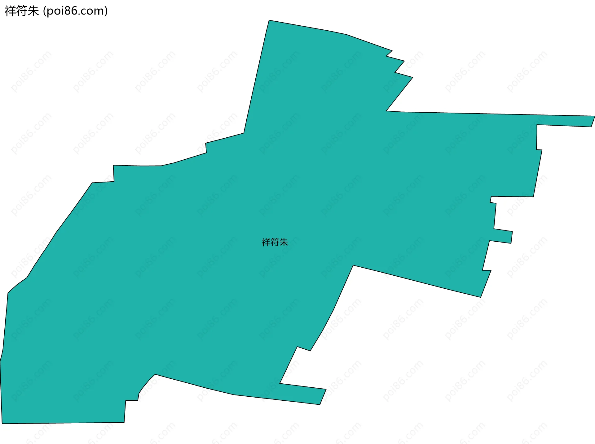 祥符朱边界地图