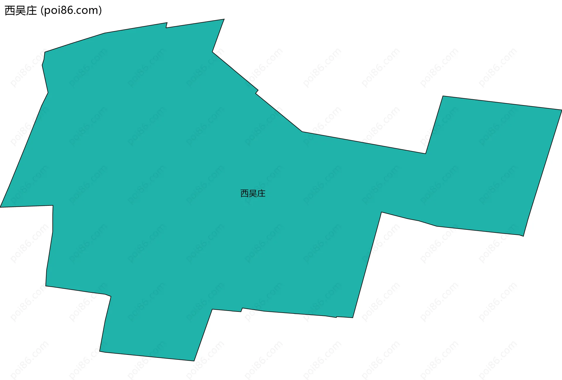 西吴庄边界地图