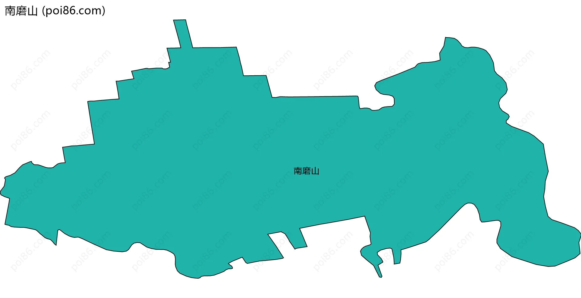 南磨山边界地图