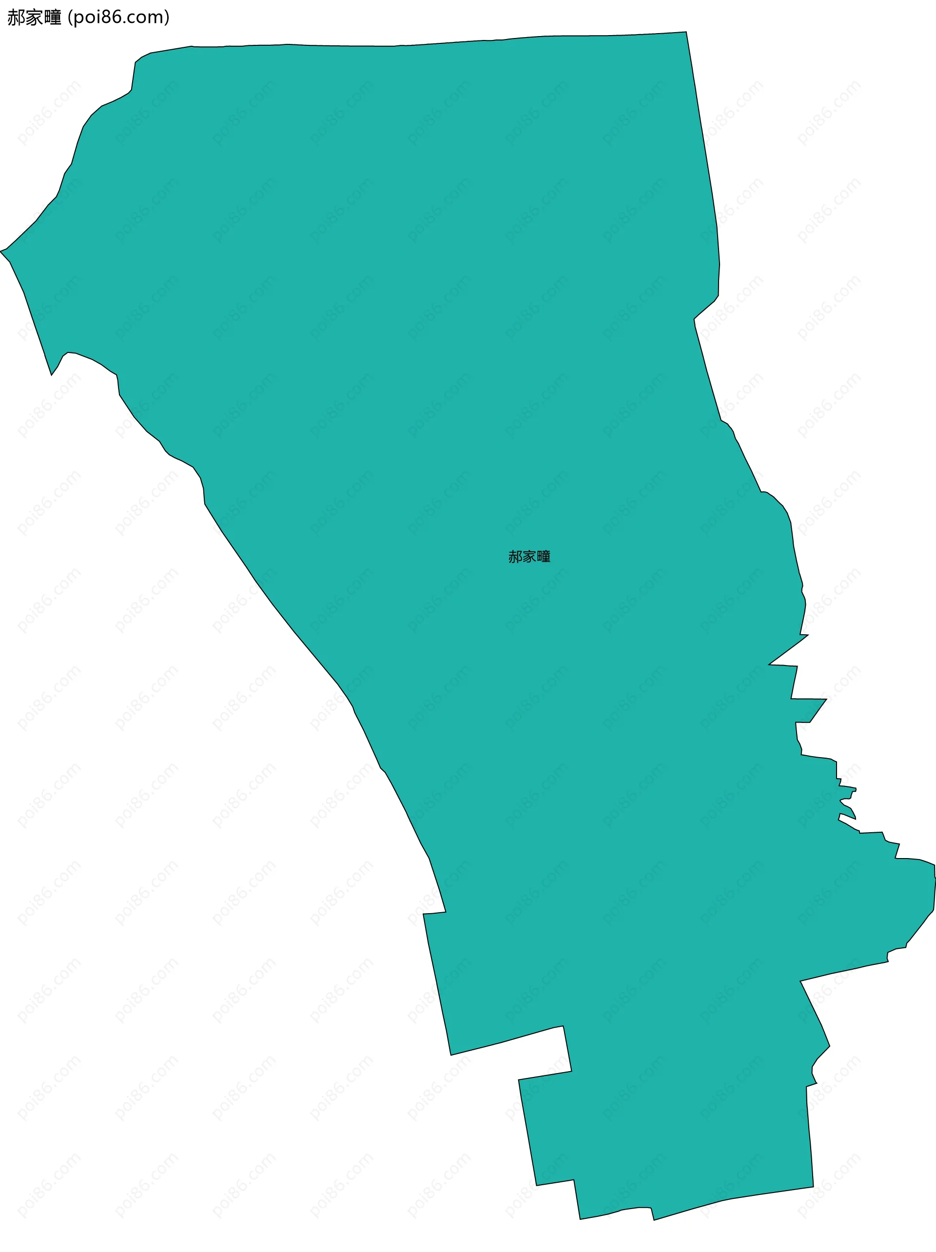 郝家疃边界地图