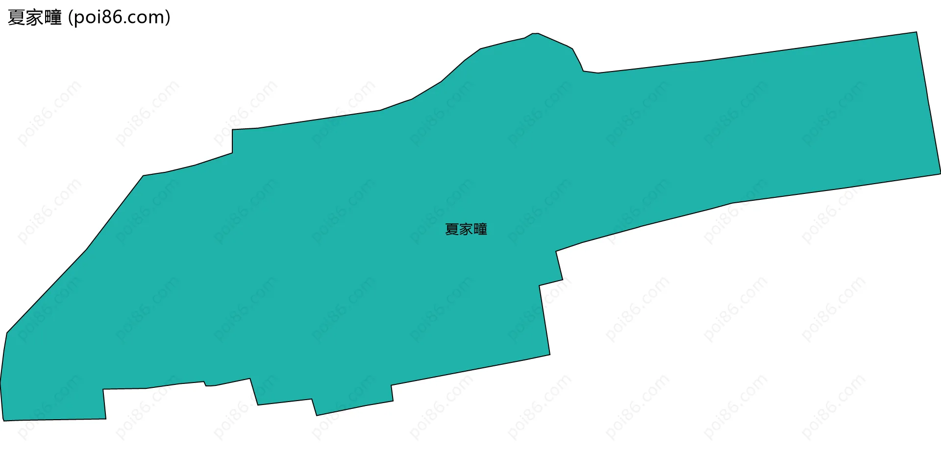 夏家疃边界地图