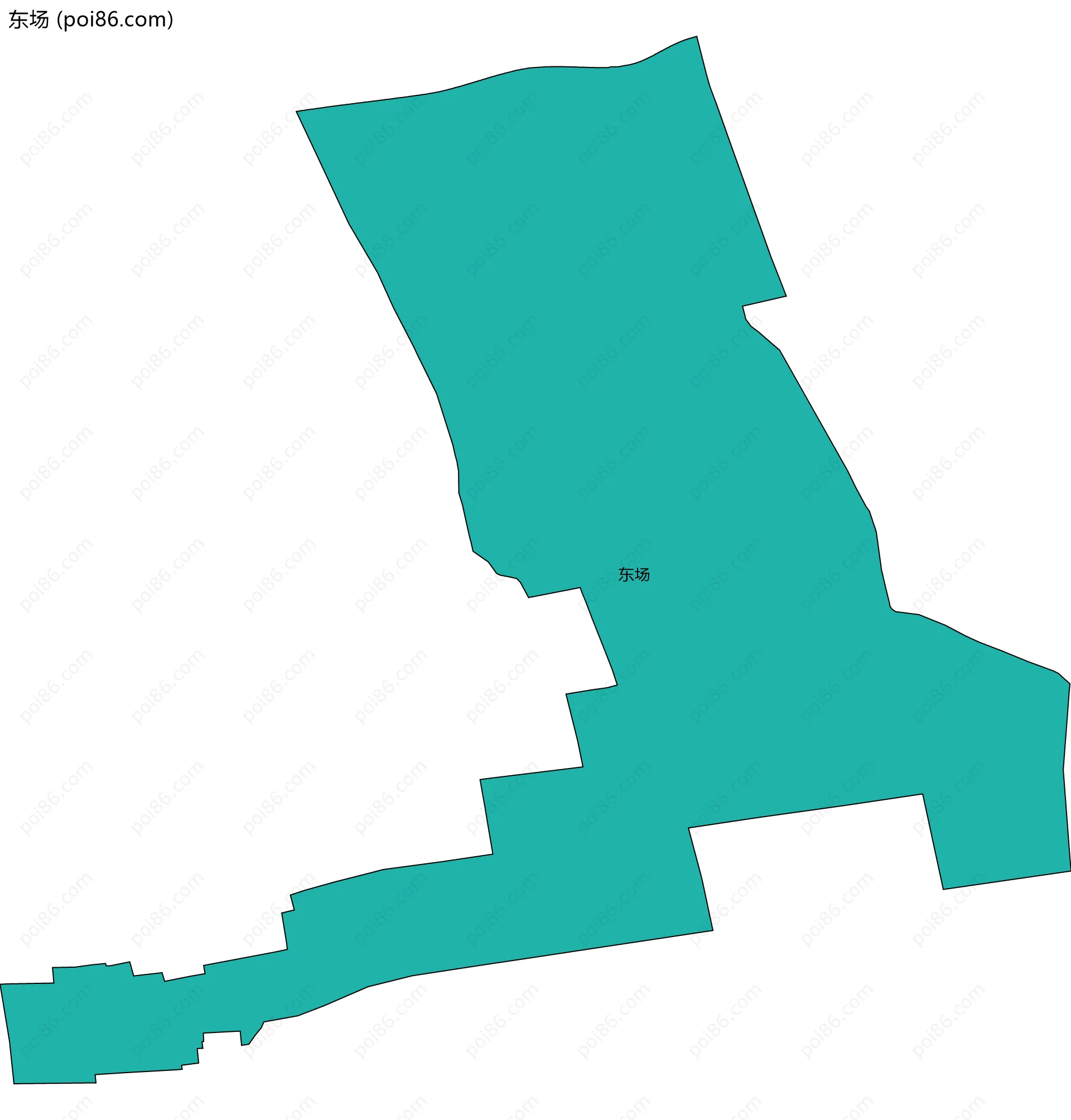 东场边界地图