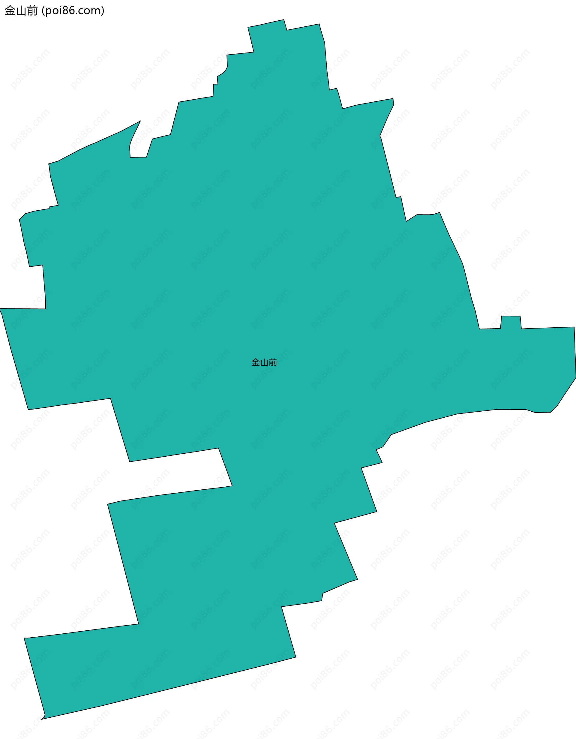 金山前边界地图