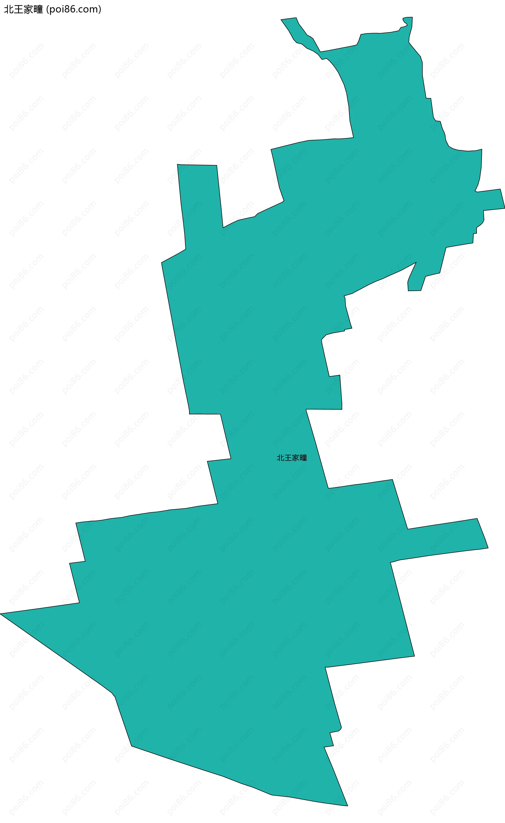 北王家疃边界地图