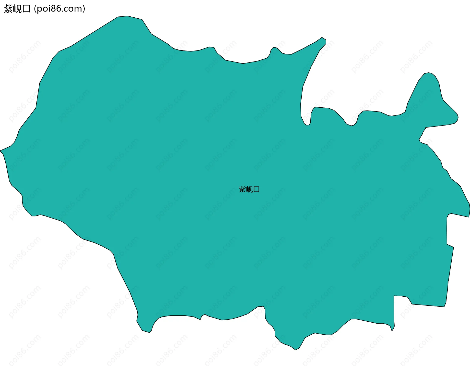 紫岘口边界地图