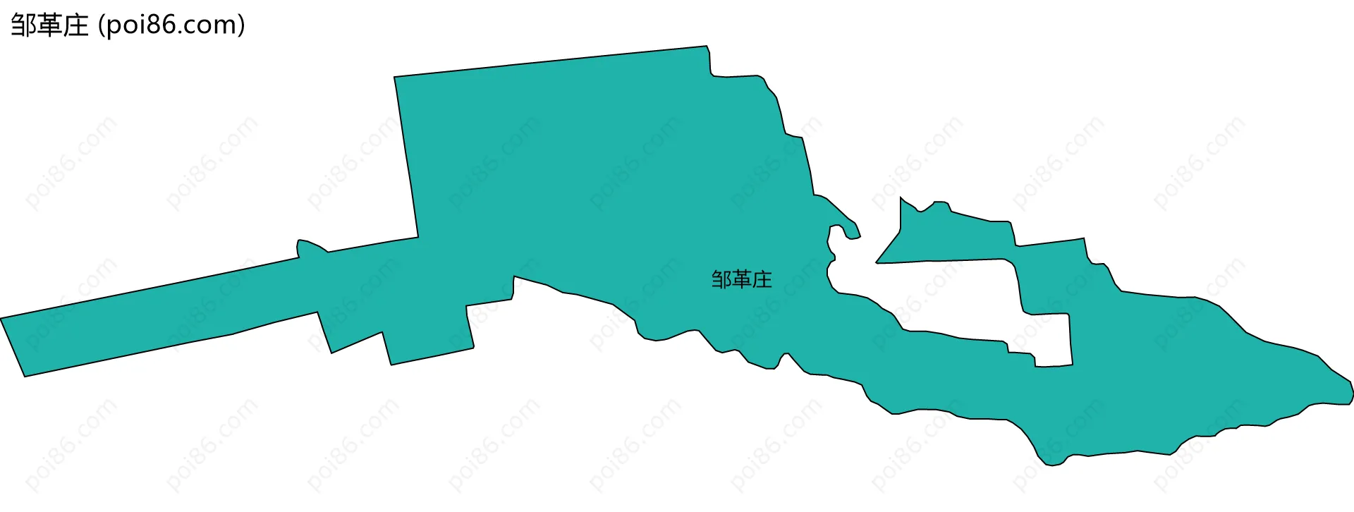 邹革庄边界地图