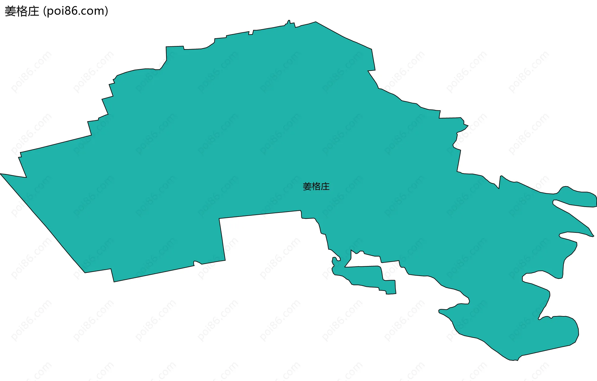 姜格庄边界地图