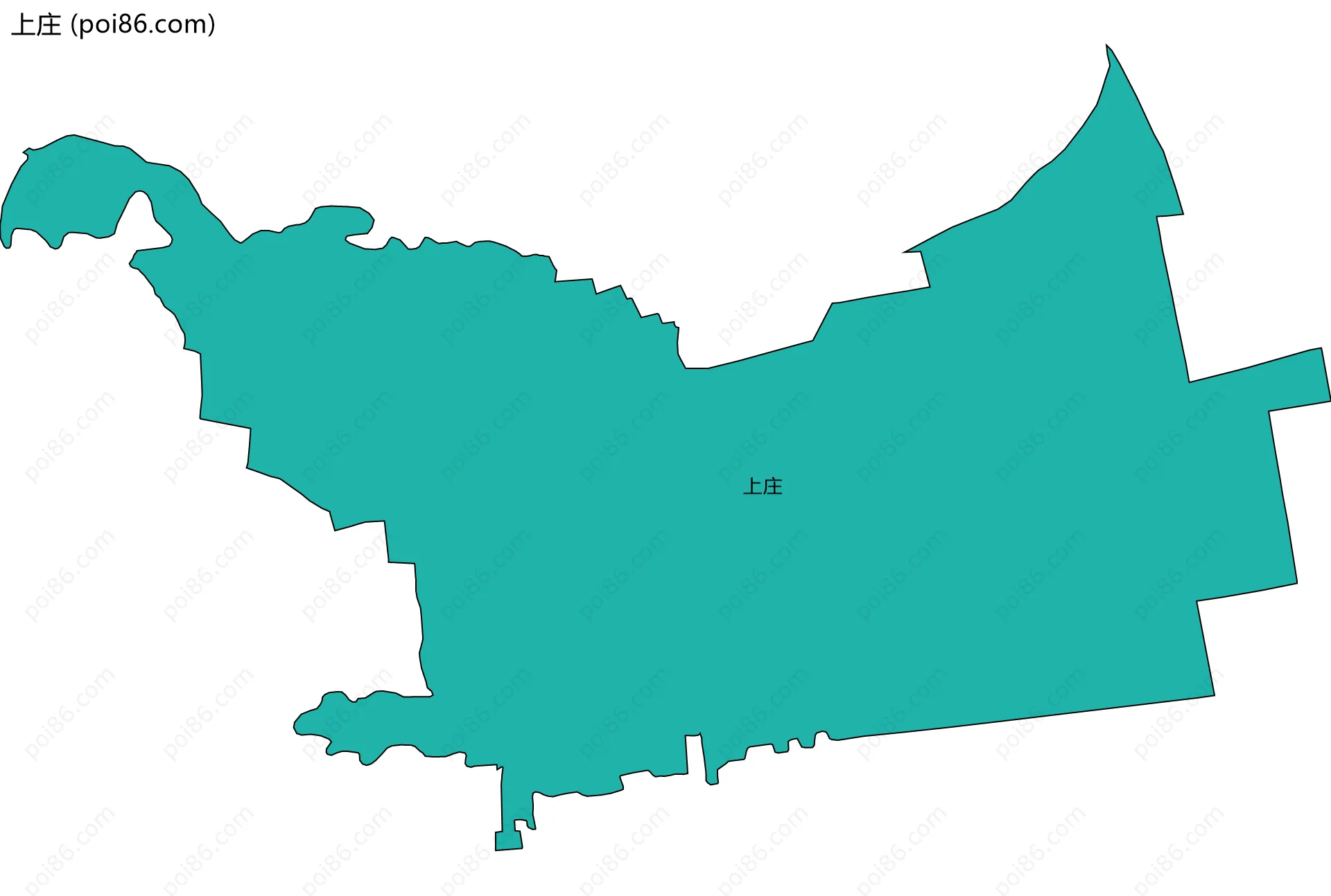 上庄边界地图