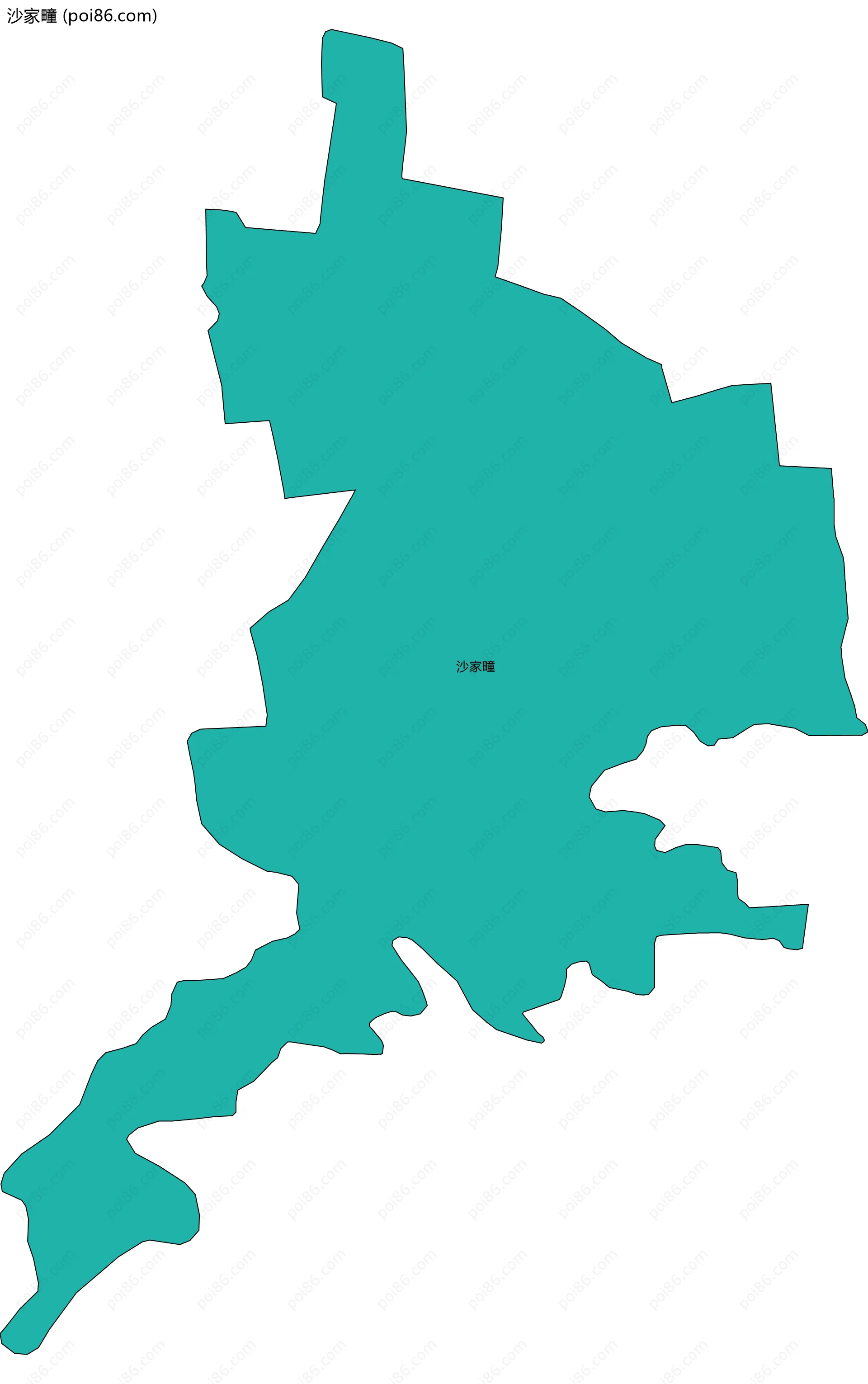 沙家疃边界地图