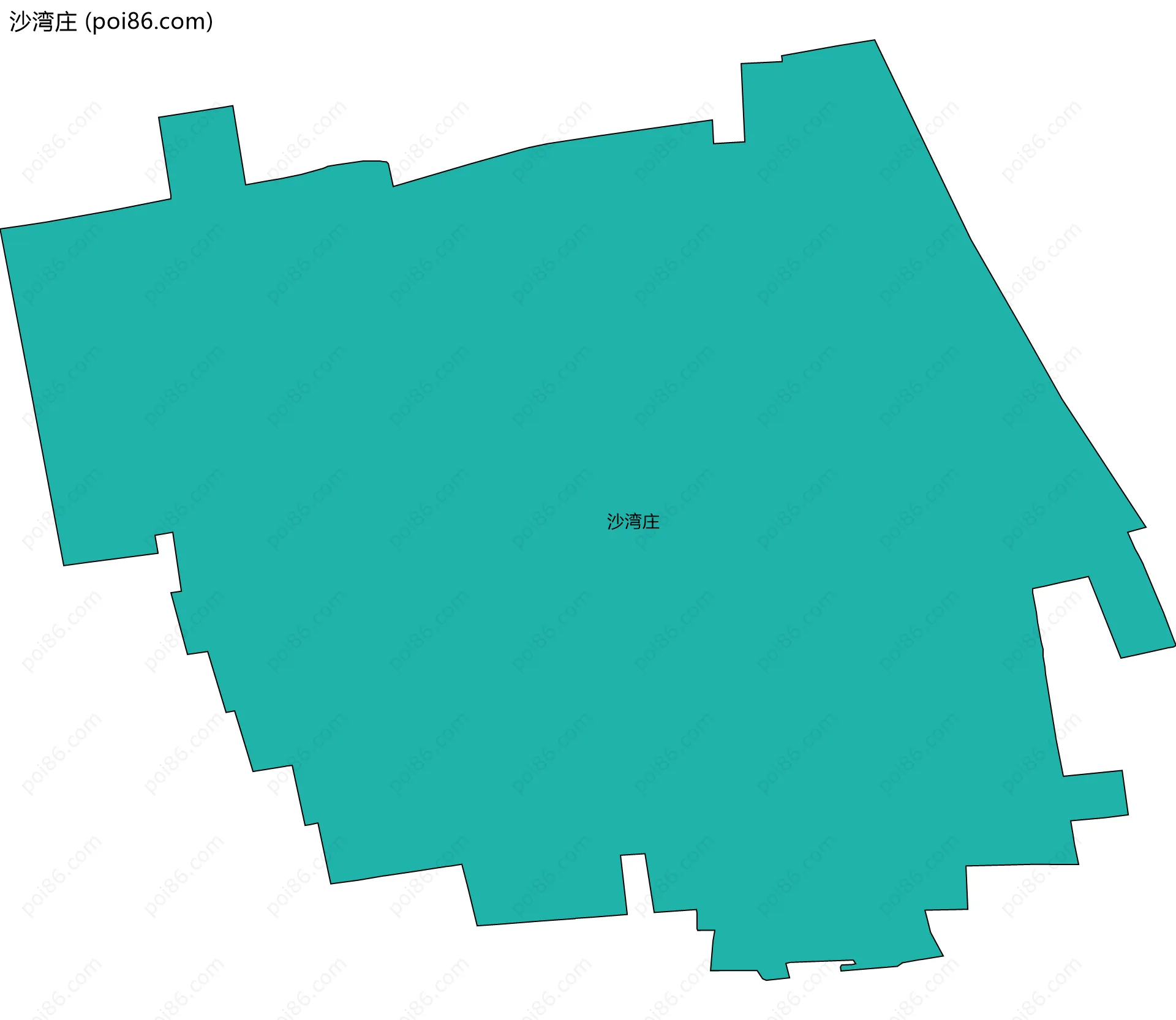 沙湾庄边界地图