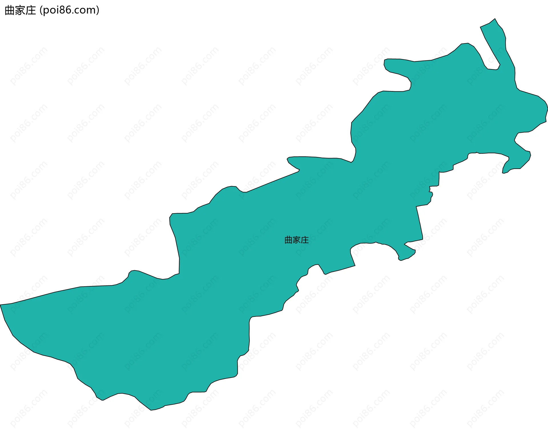 曲家庄边界地图