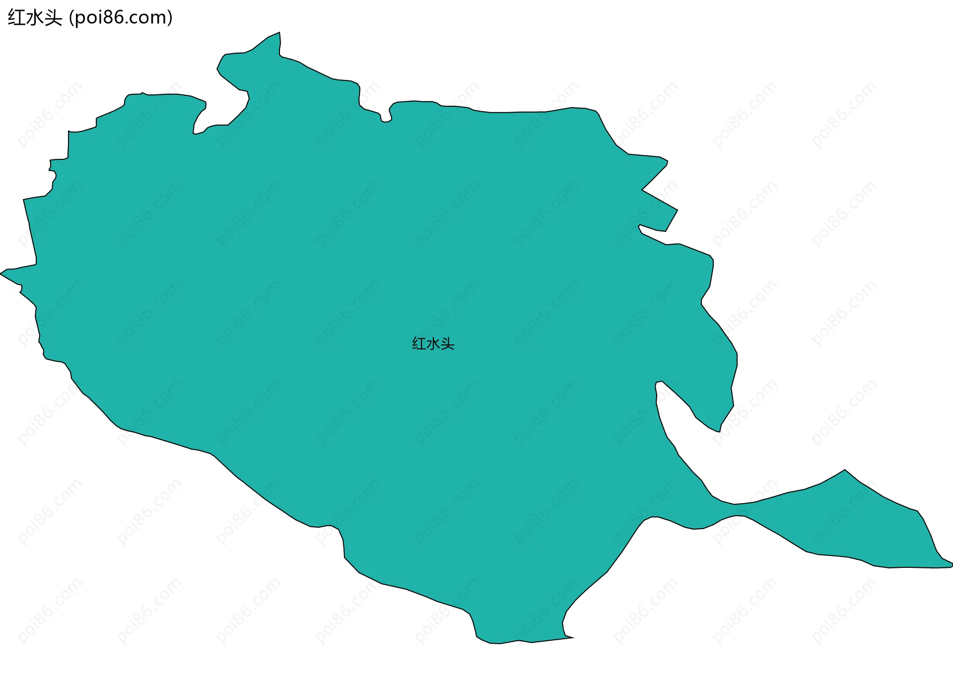 红水头边界地图