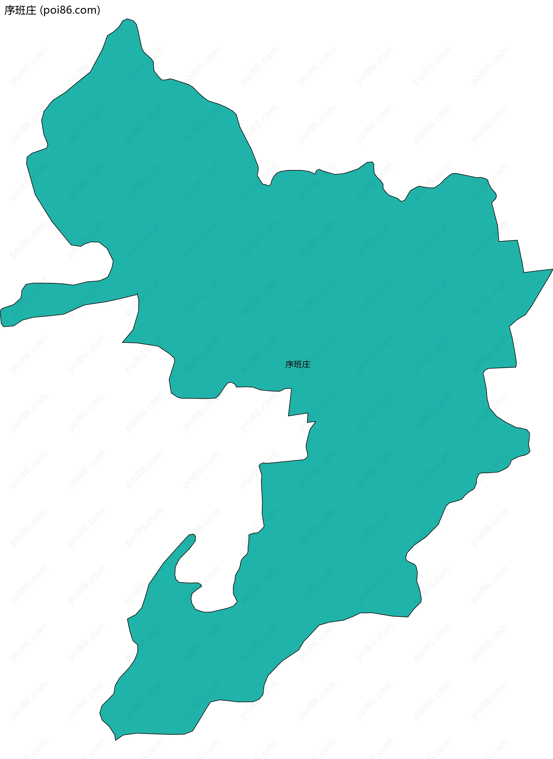 序班庄边界地图