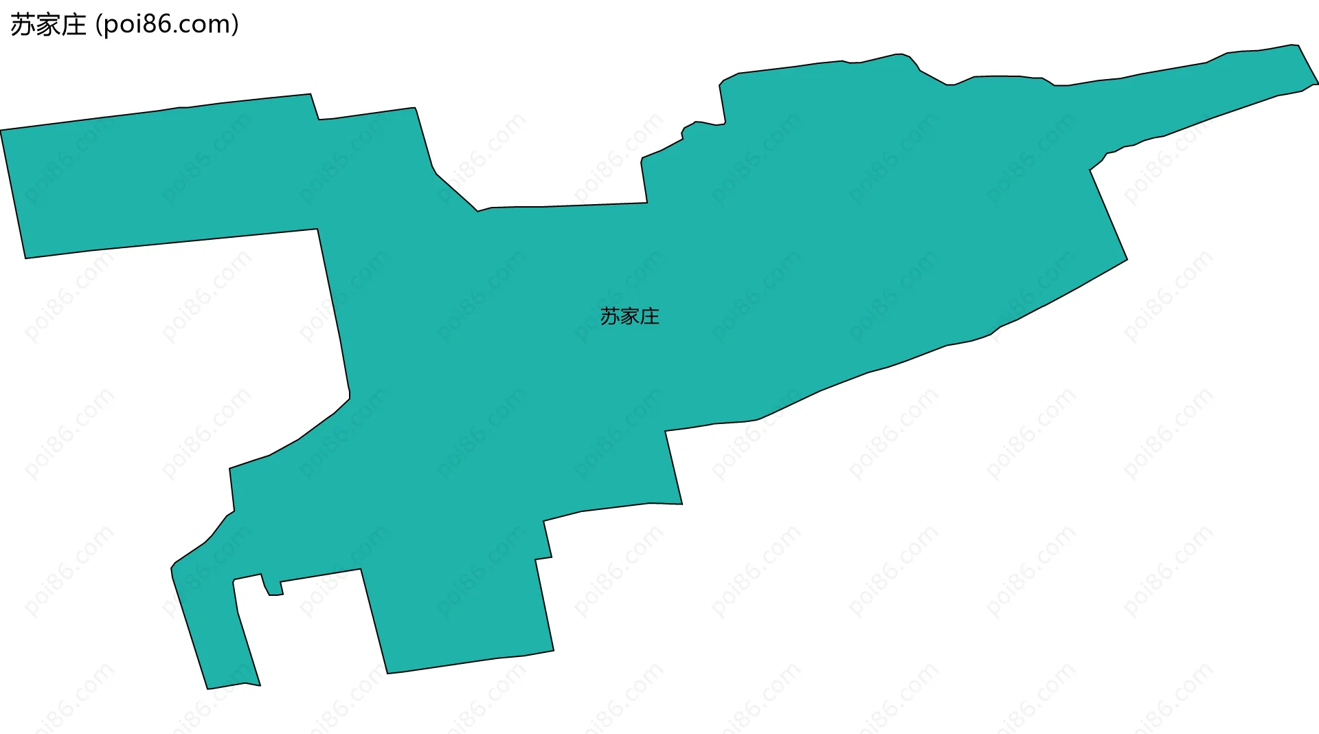 苏家庄边界地图