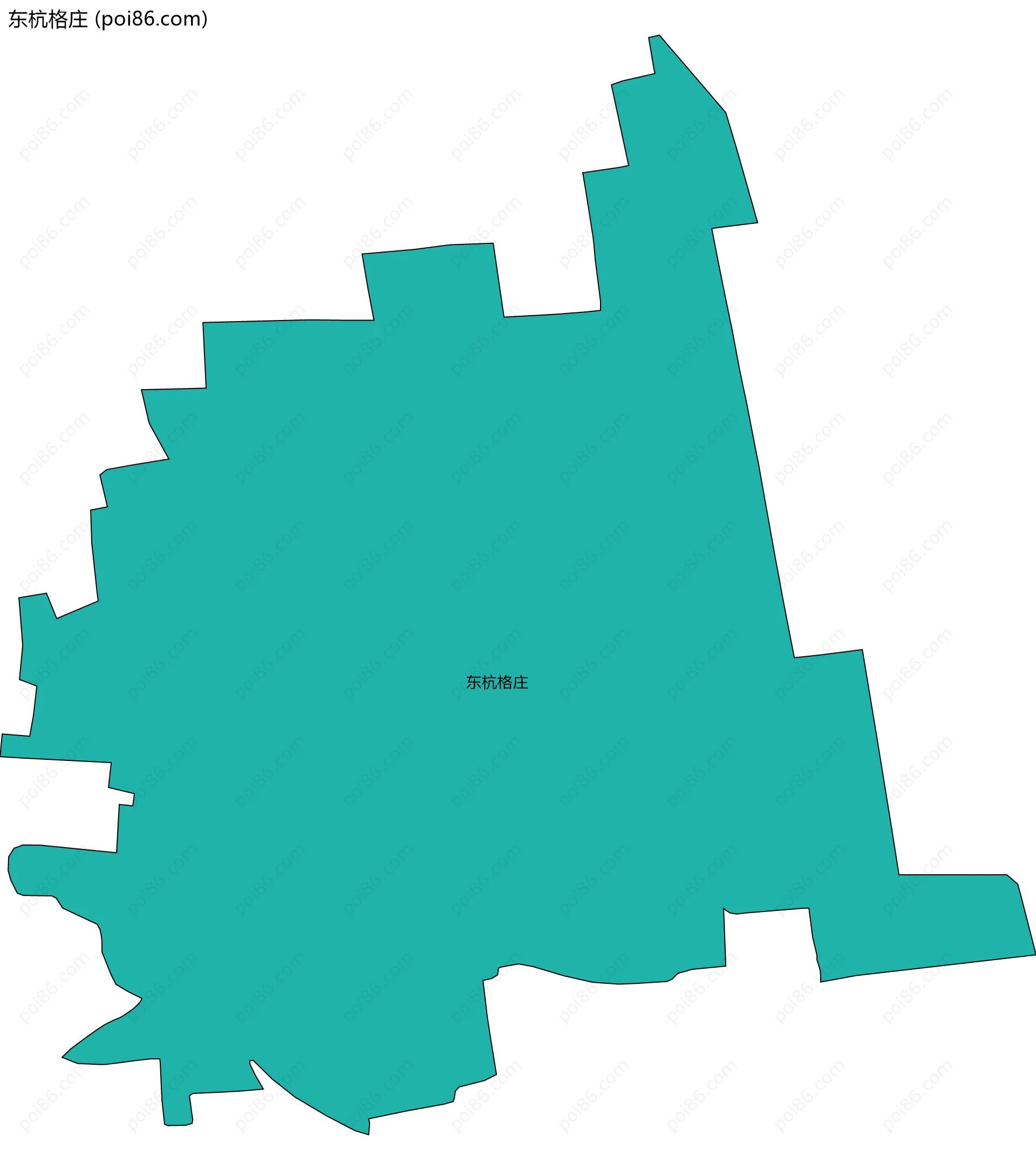 东杭格庄边界地图