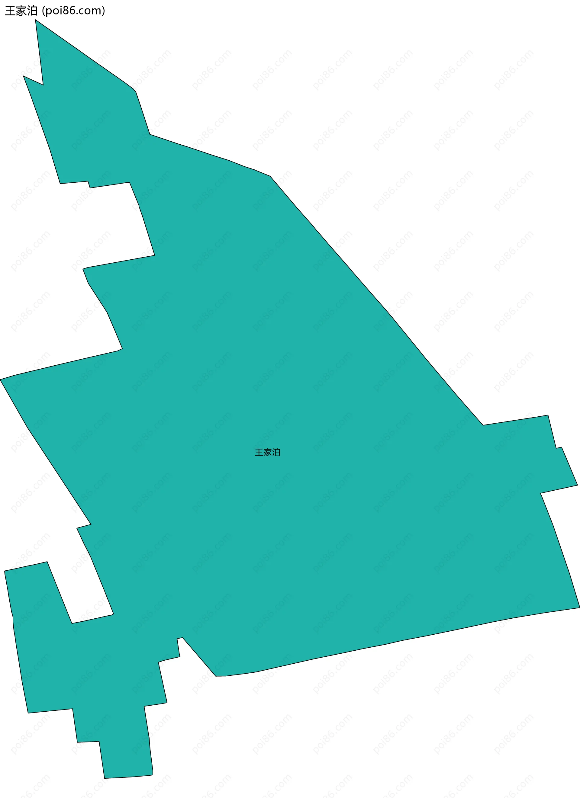 王家泊边界地图