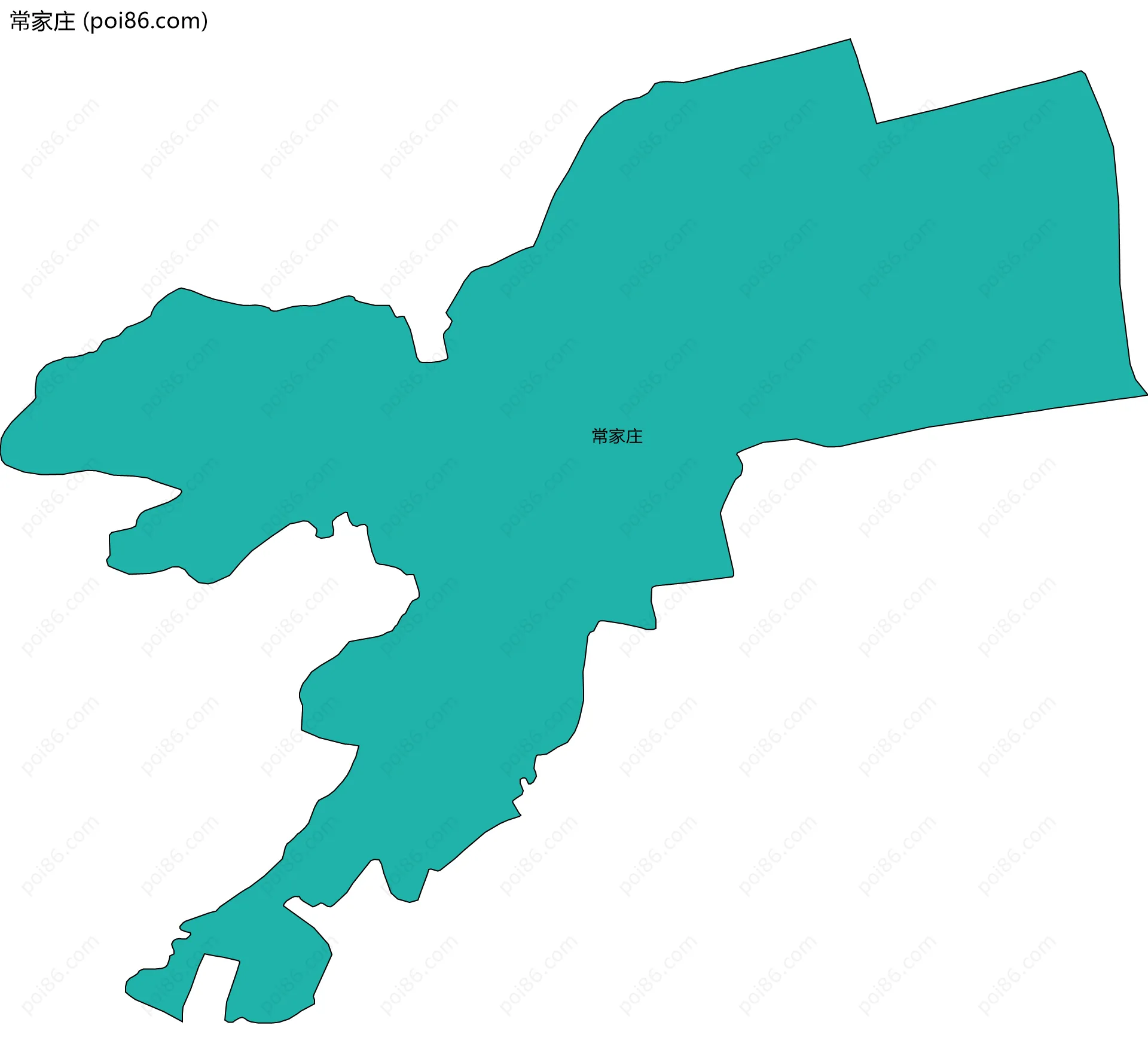 常家庄边界地图