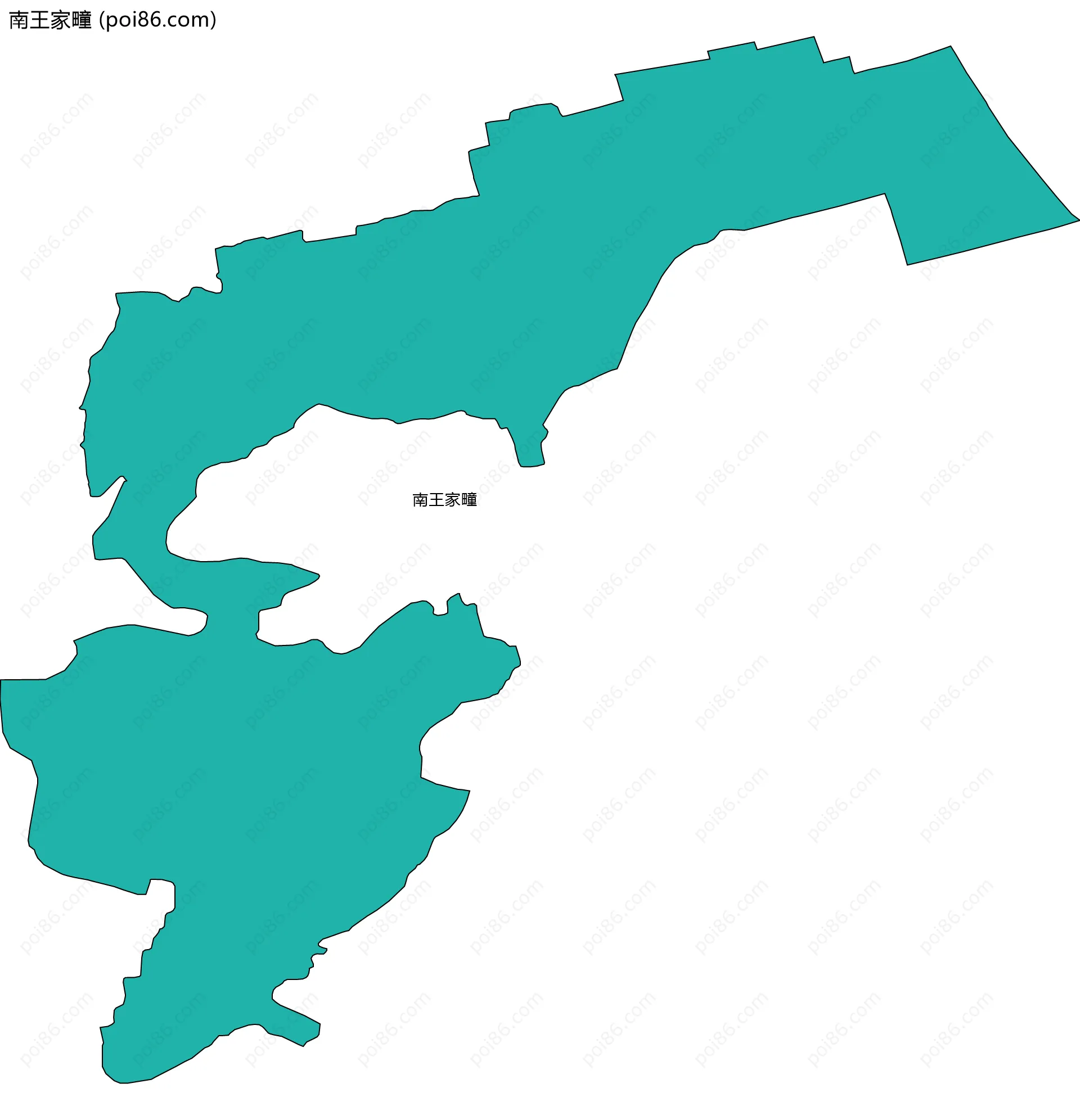 南王家疃边界地图