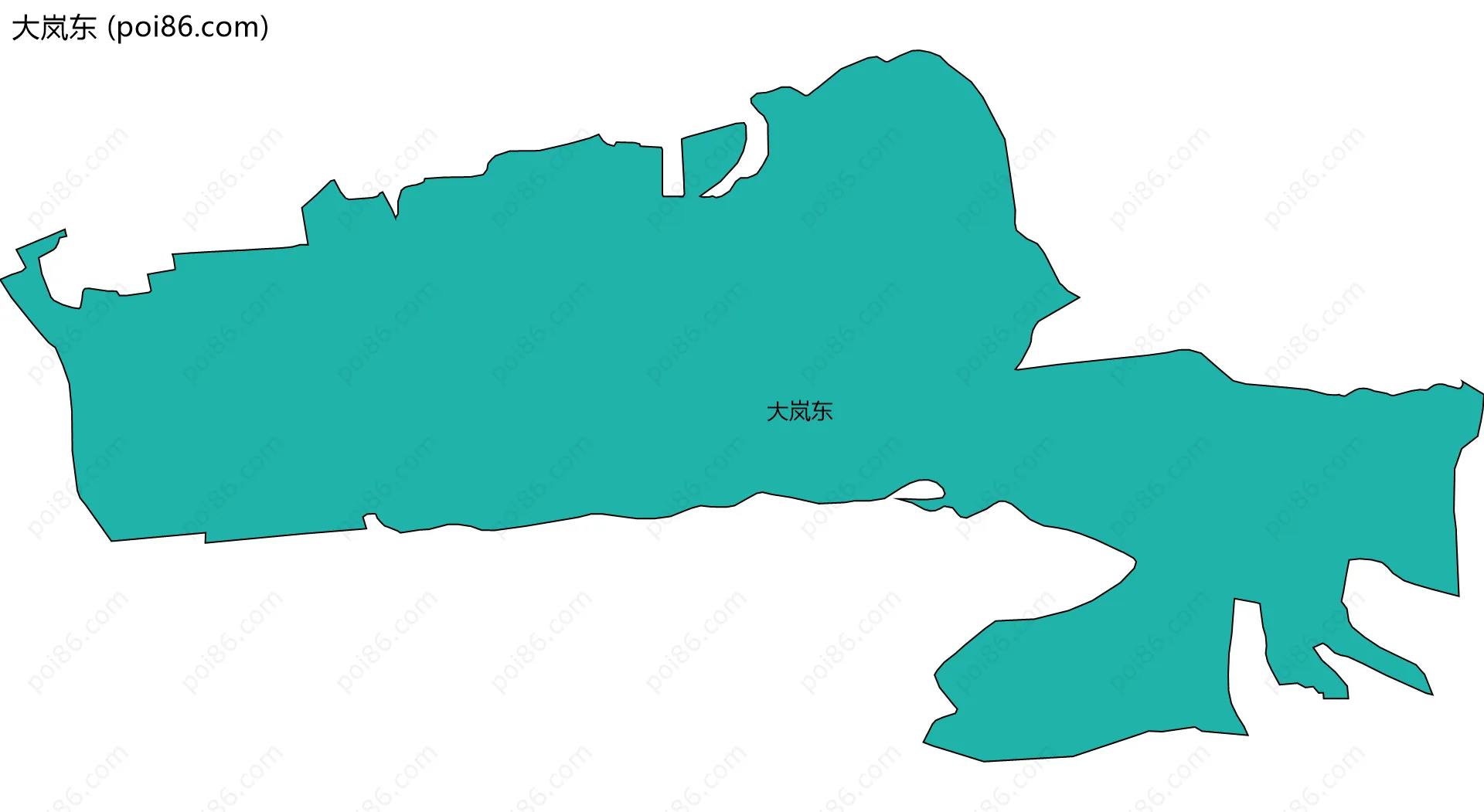 大岚东边界地图