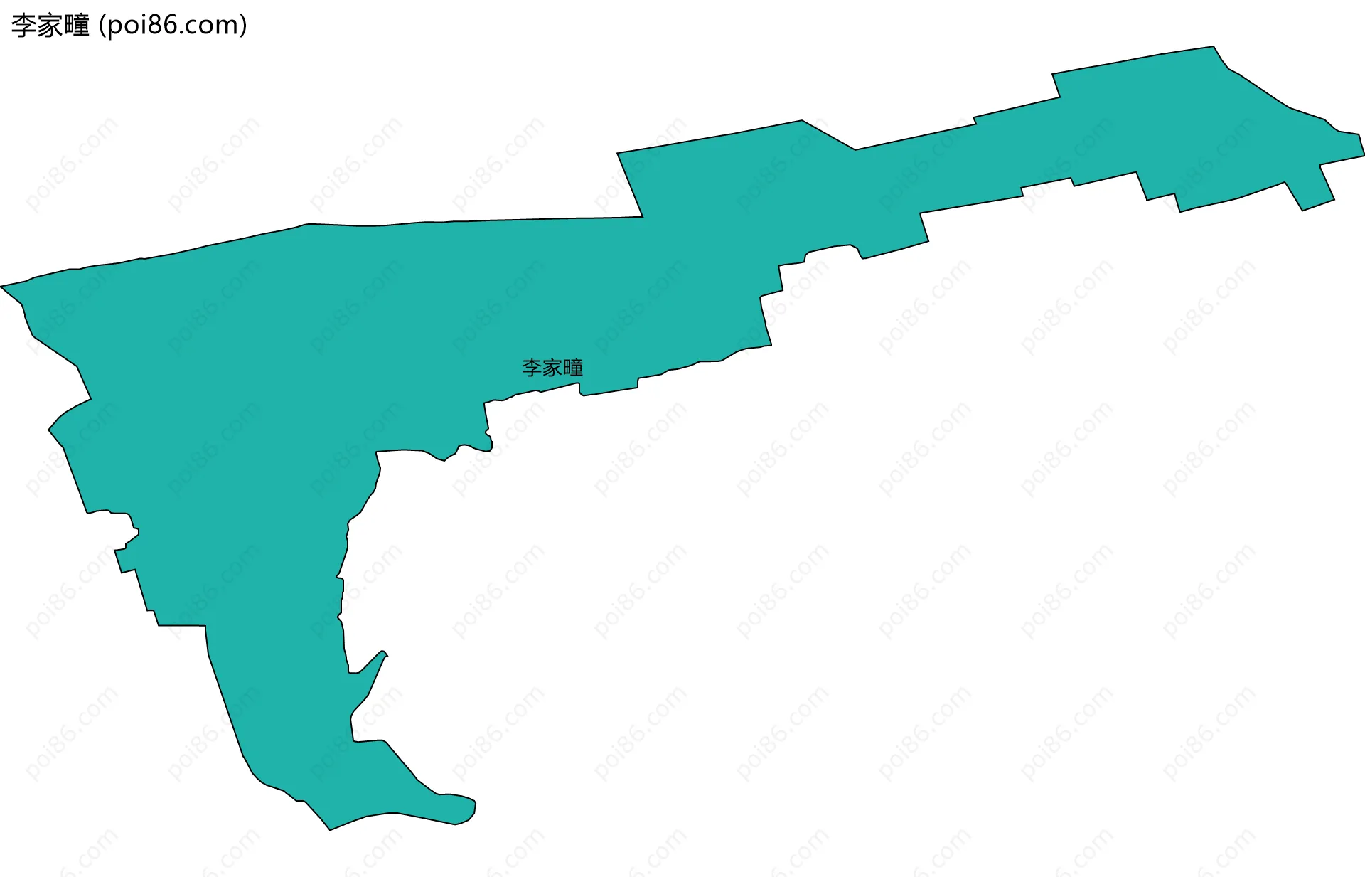 李家疃边界地图