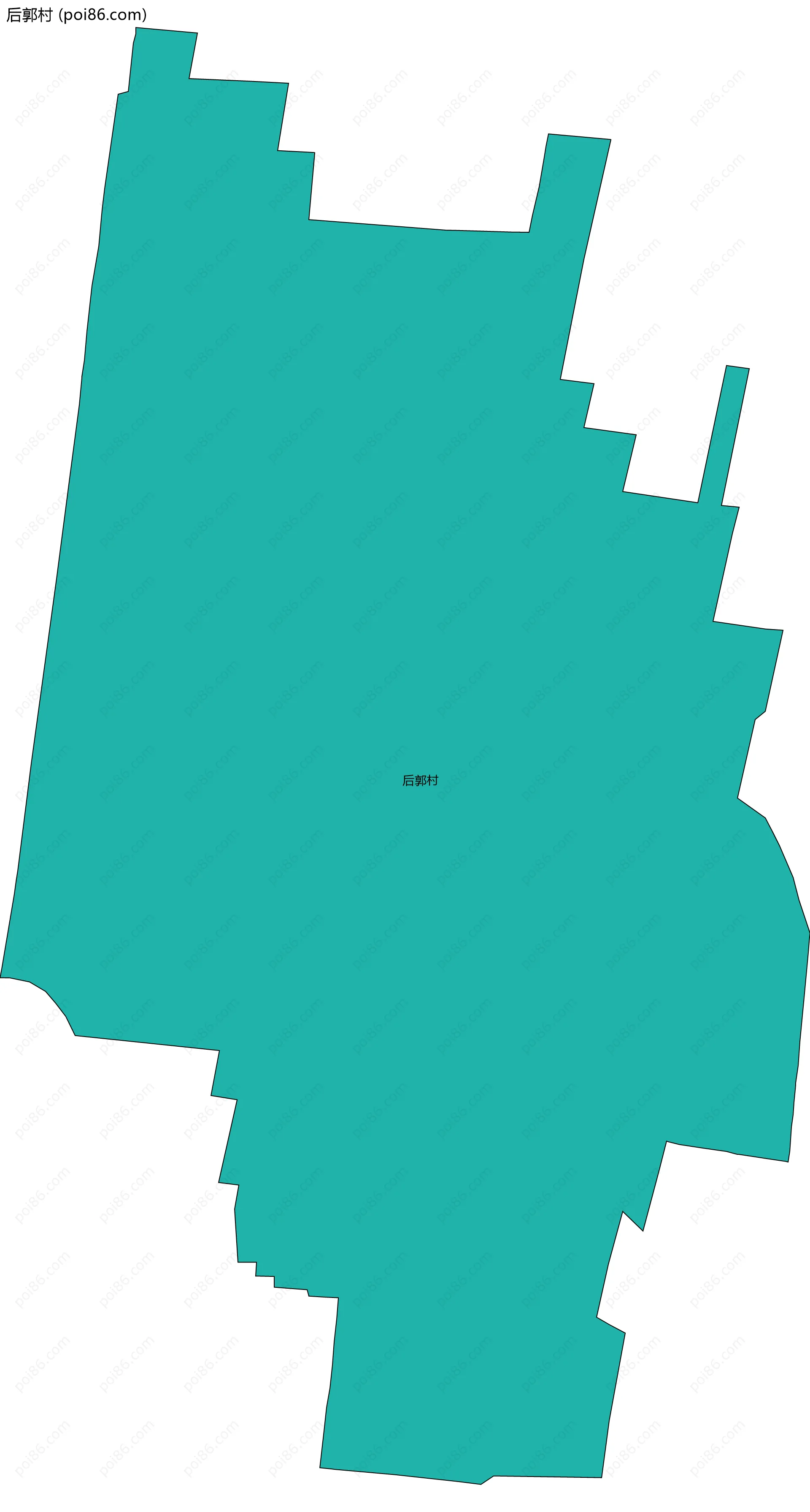 后郭村边界地图