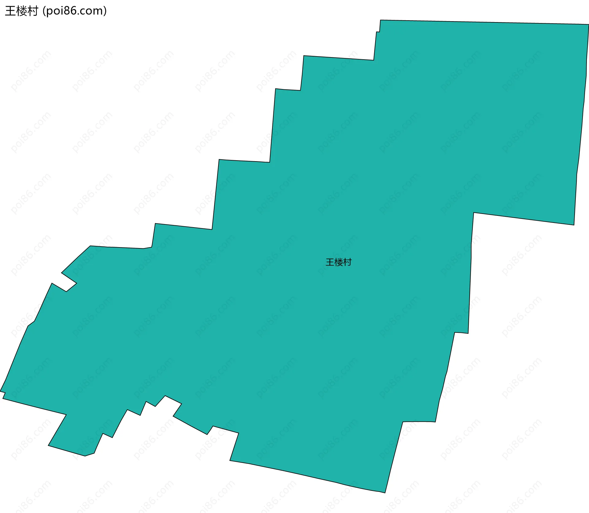 王楼村边界地图
