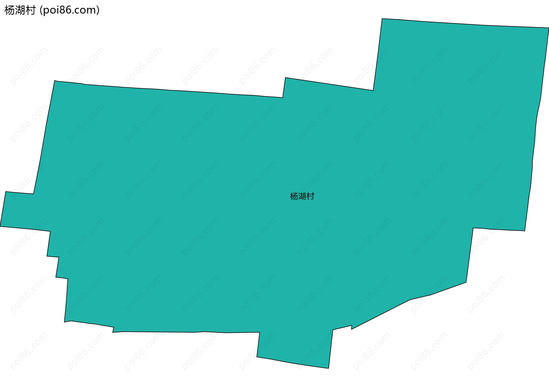 杨湖村边界地图