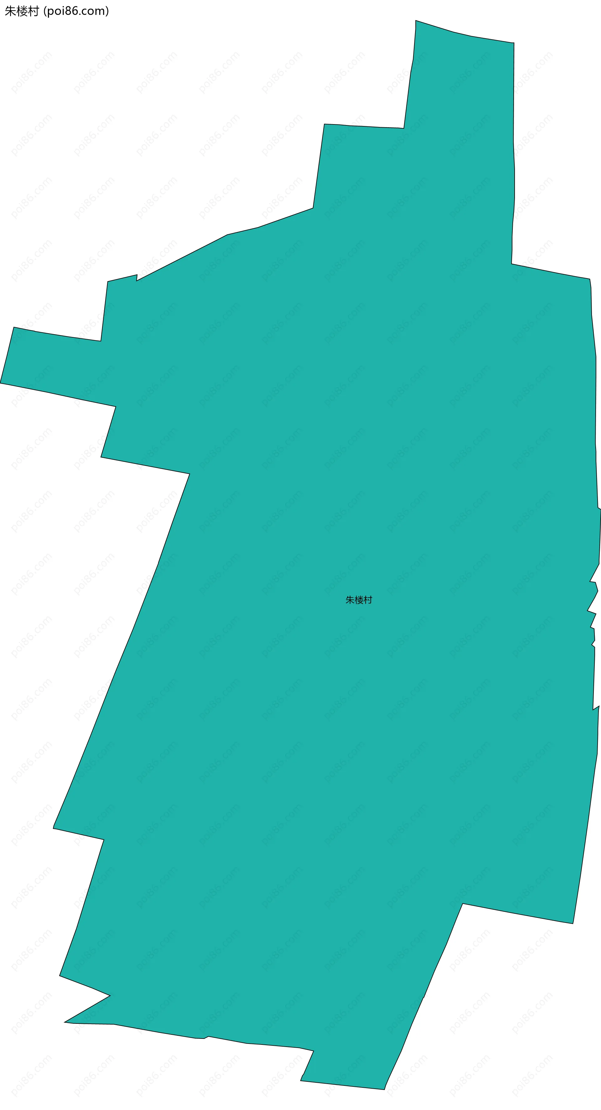 朱楼村边界地图