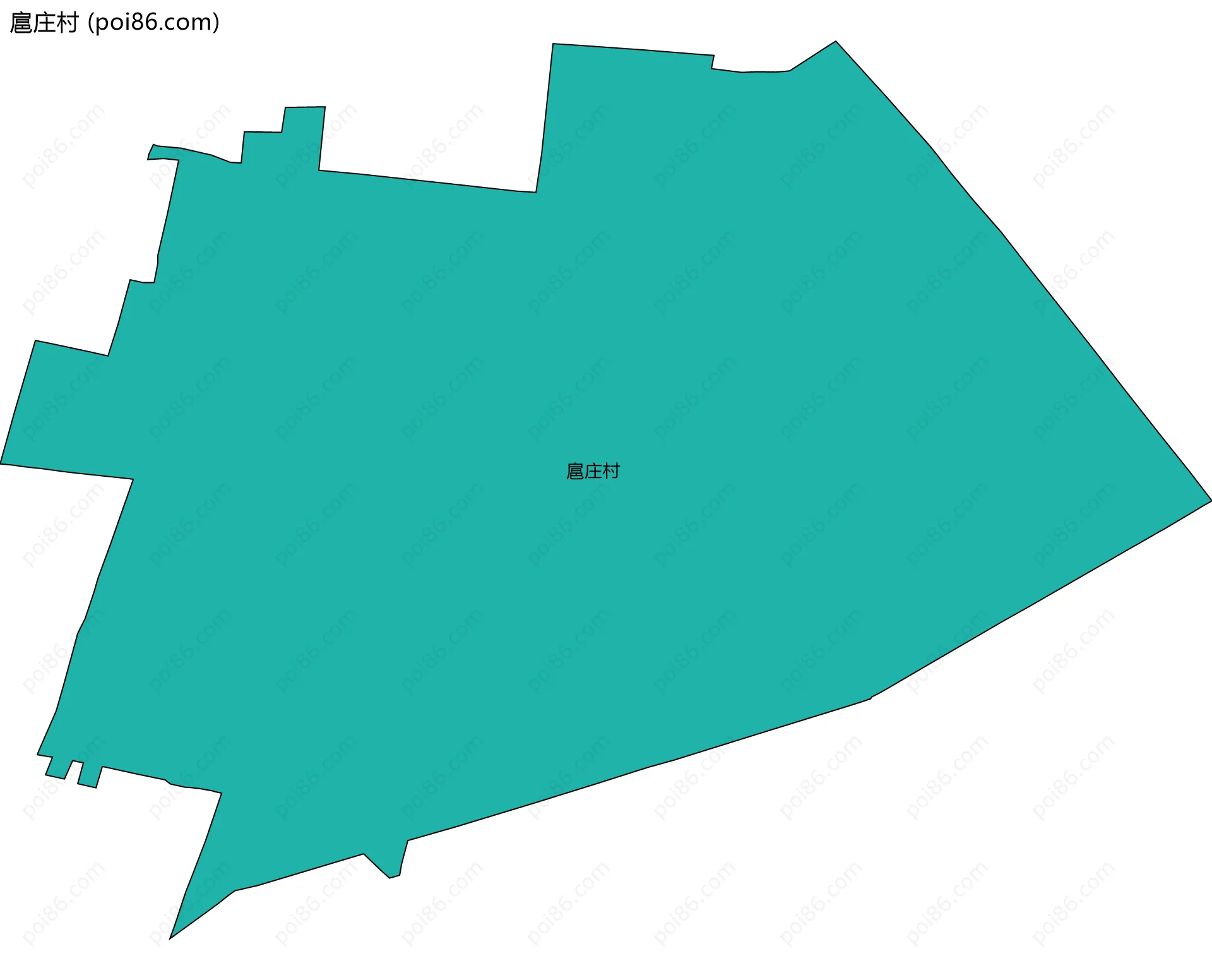 扈庄村边界地图