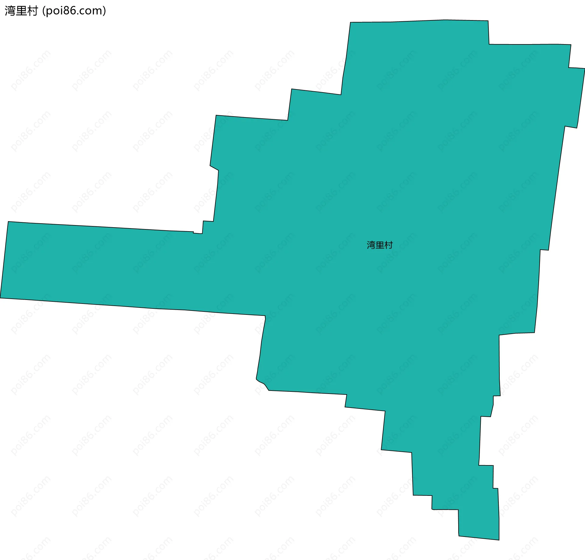 湾里村边界地图
