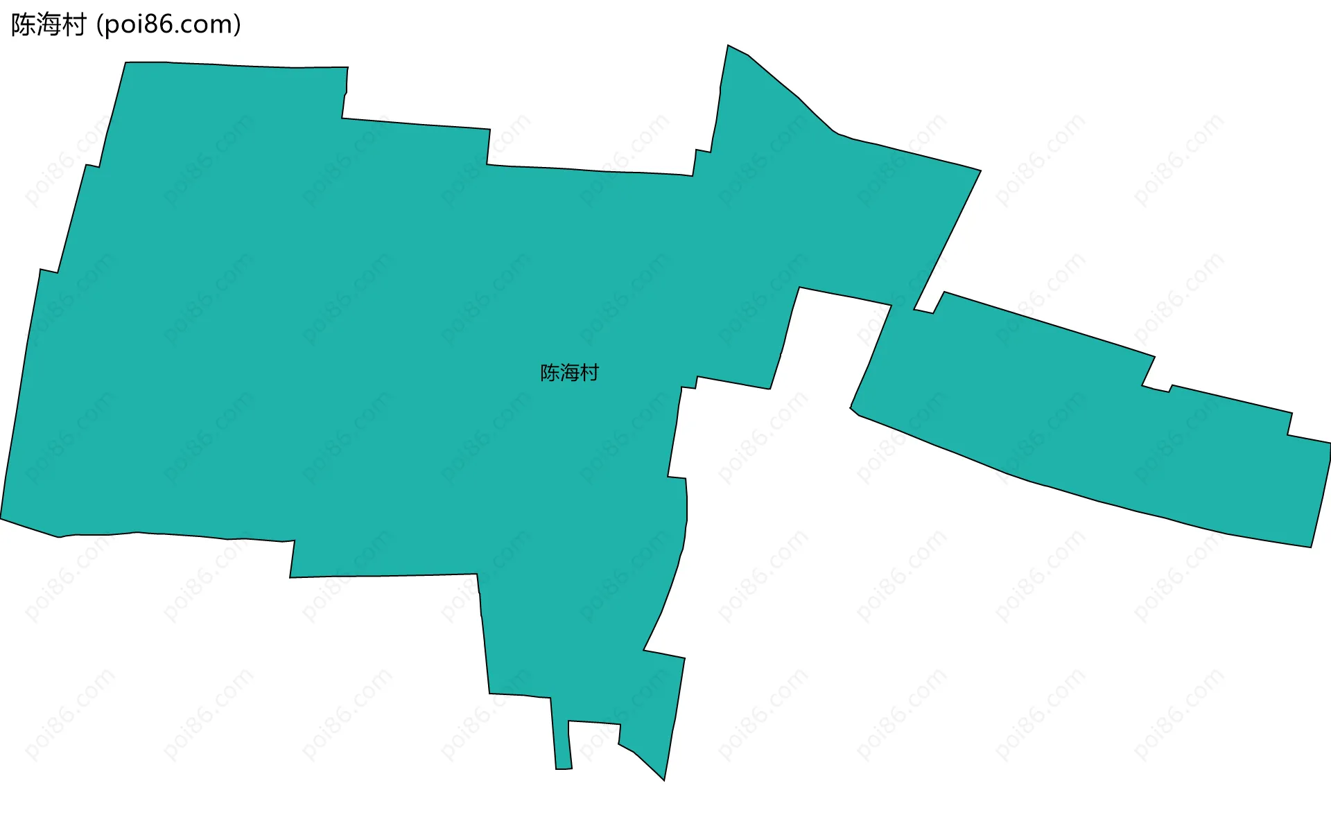 陈海村边界地图