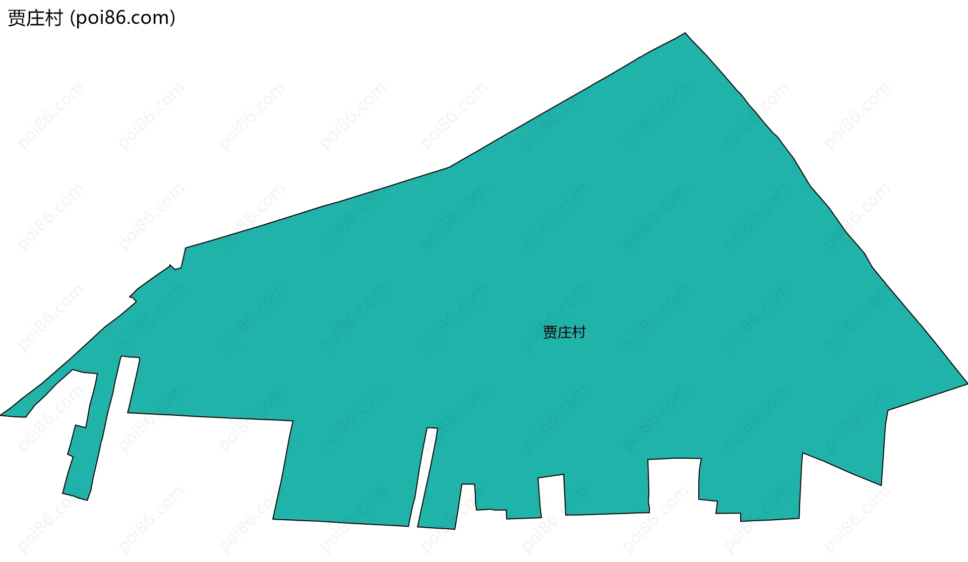 贾庄村边界地图