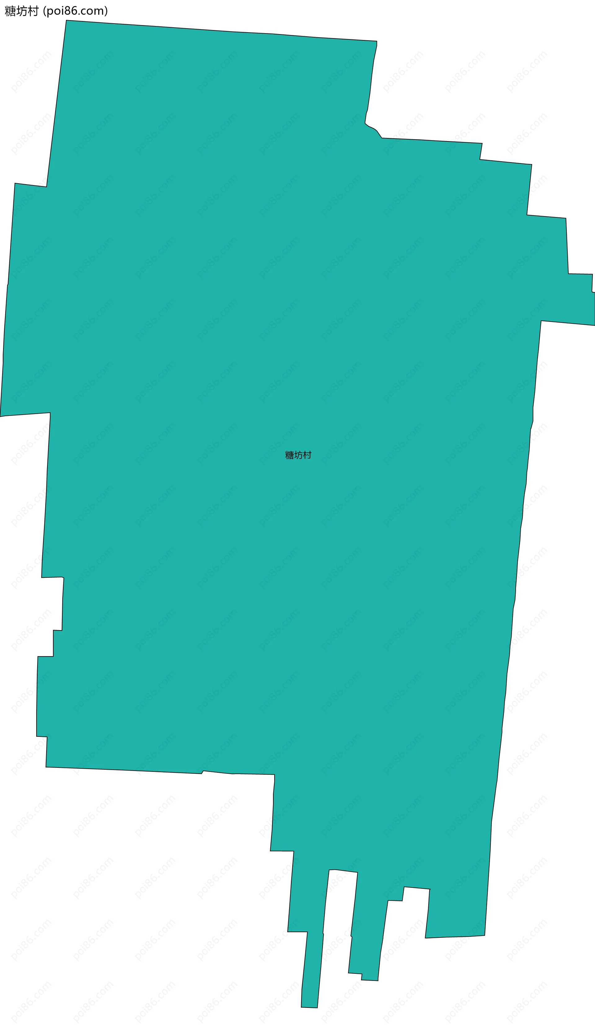 糖坊村边界地图
