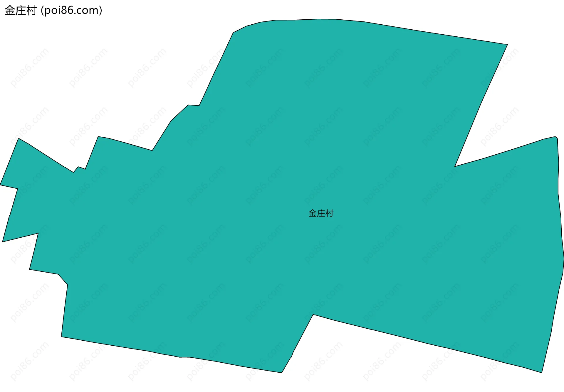 金庄村边界地图