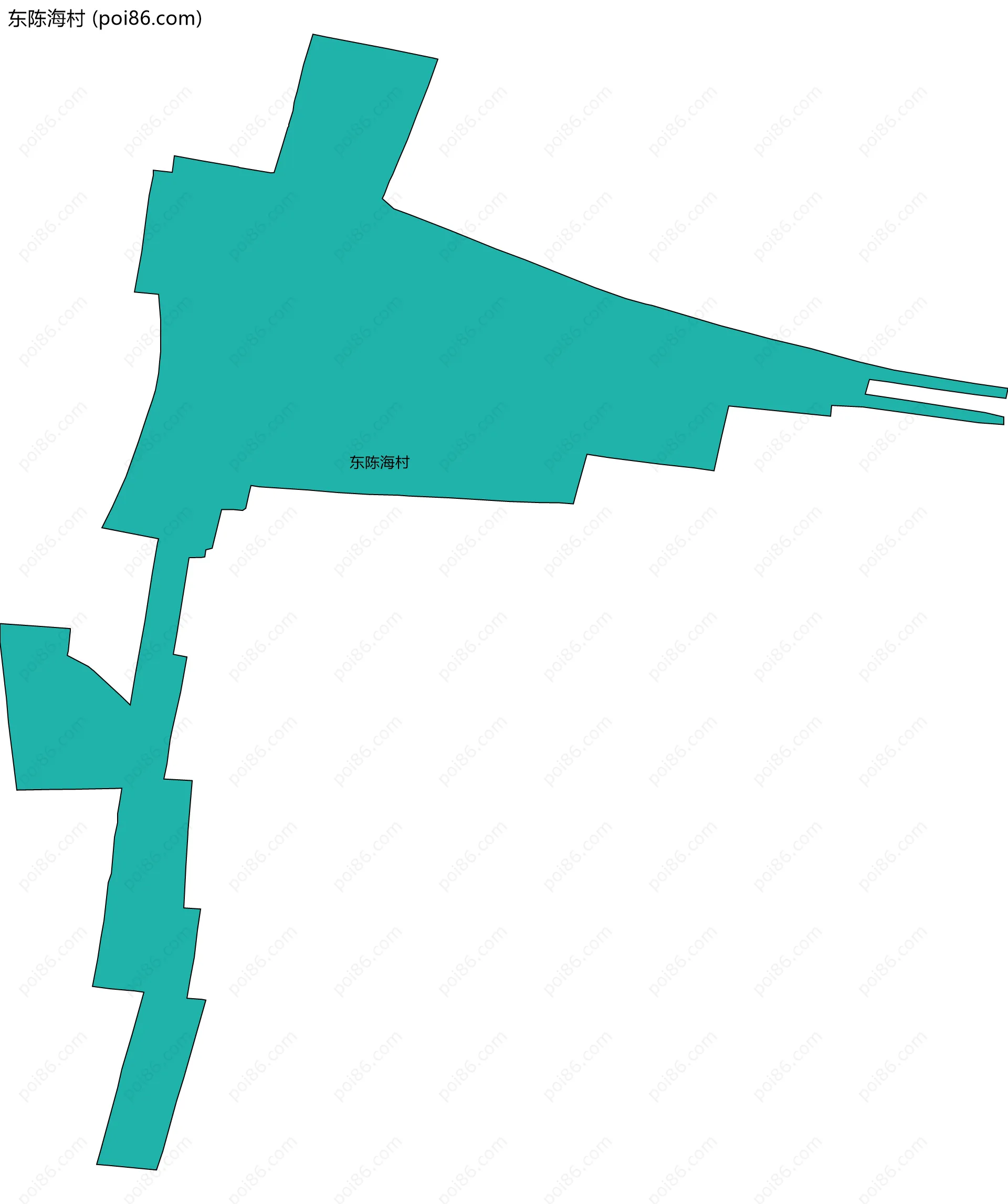 东陈海村边界地图