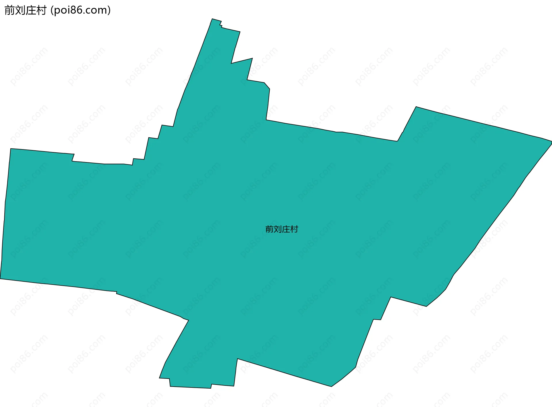 前刘庄村边界地图