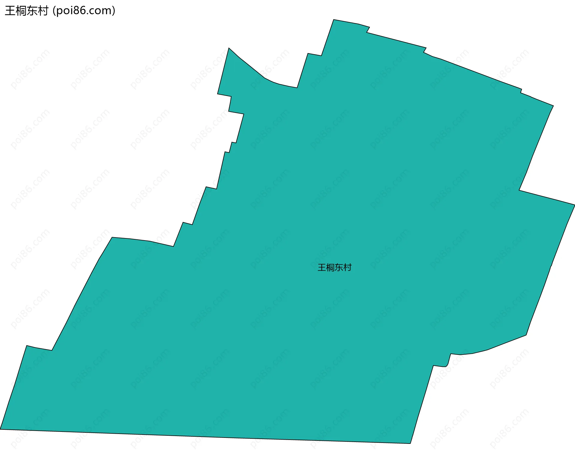 王桐东村边界地图