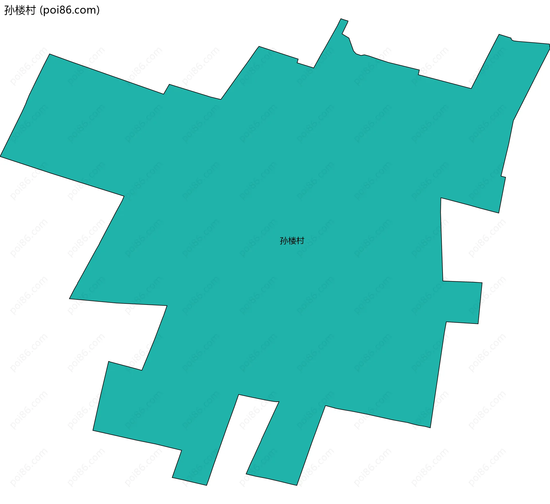 孙楼村边界地图