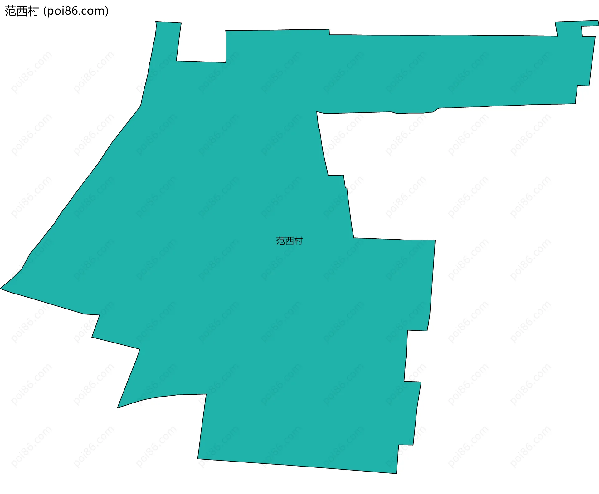 范西村边界地图