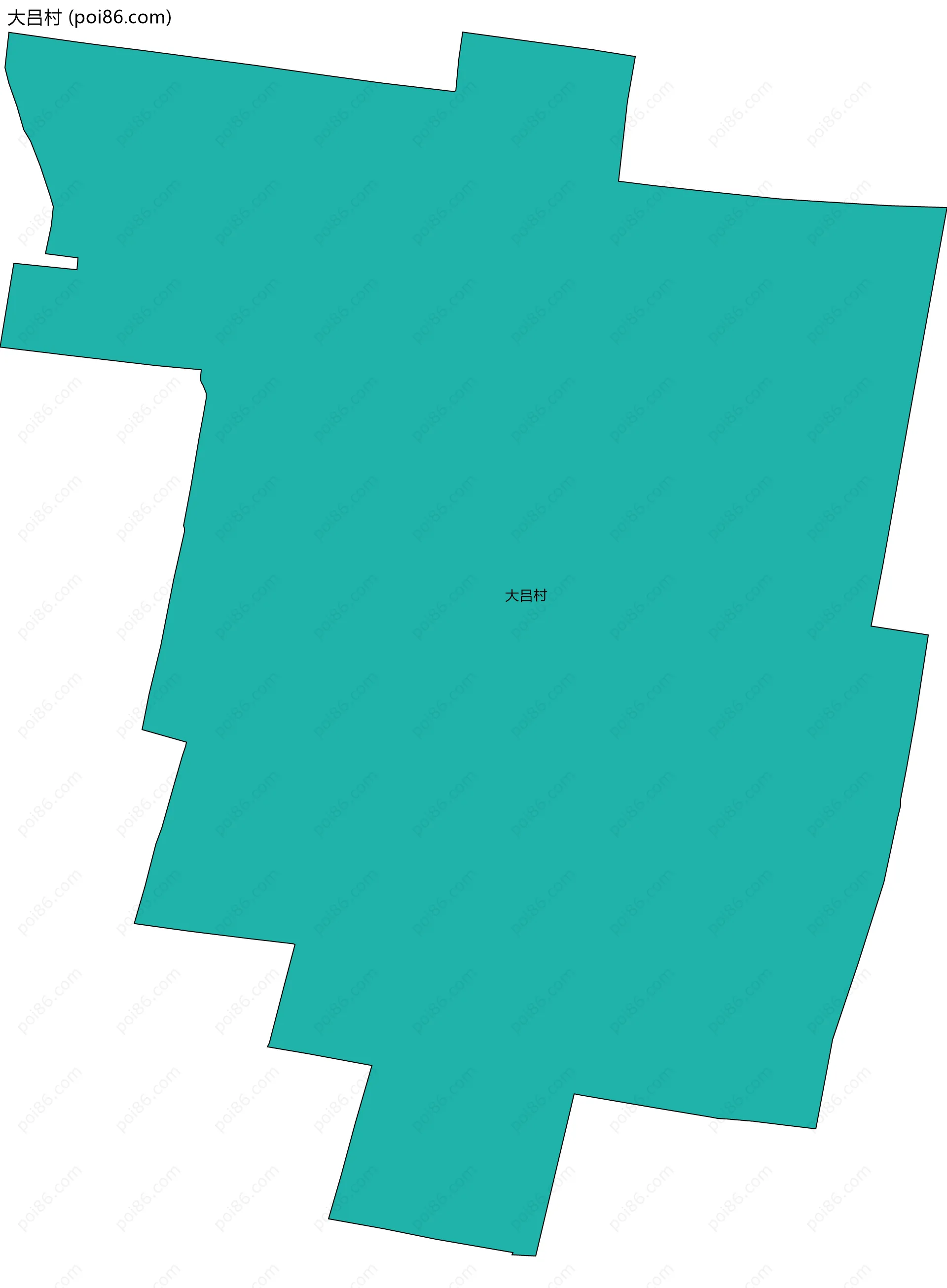 大吕村边界地图