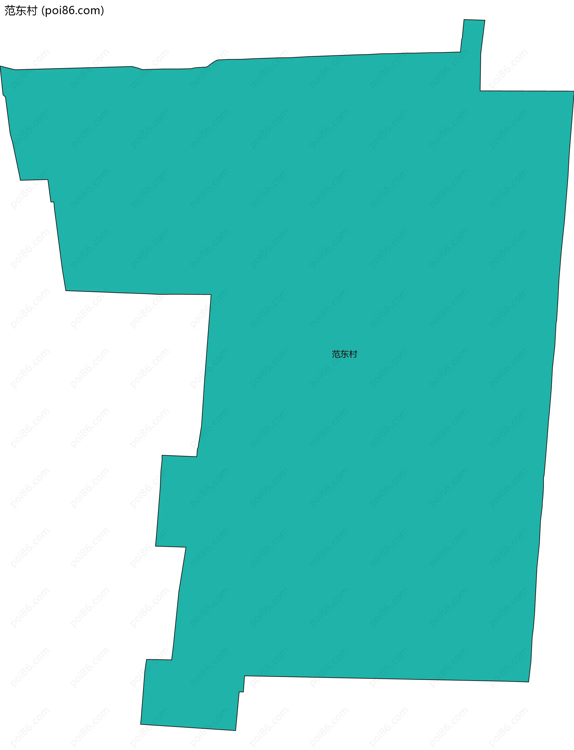 范东村边界地图