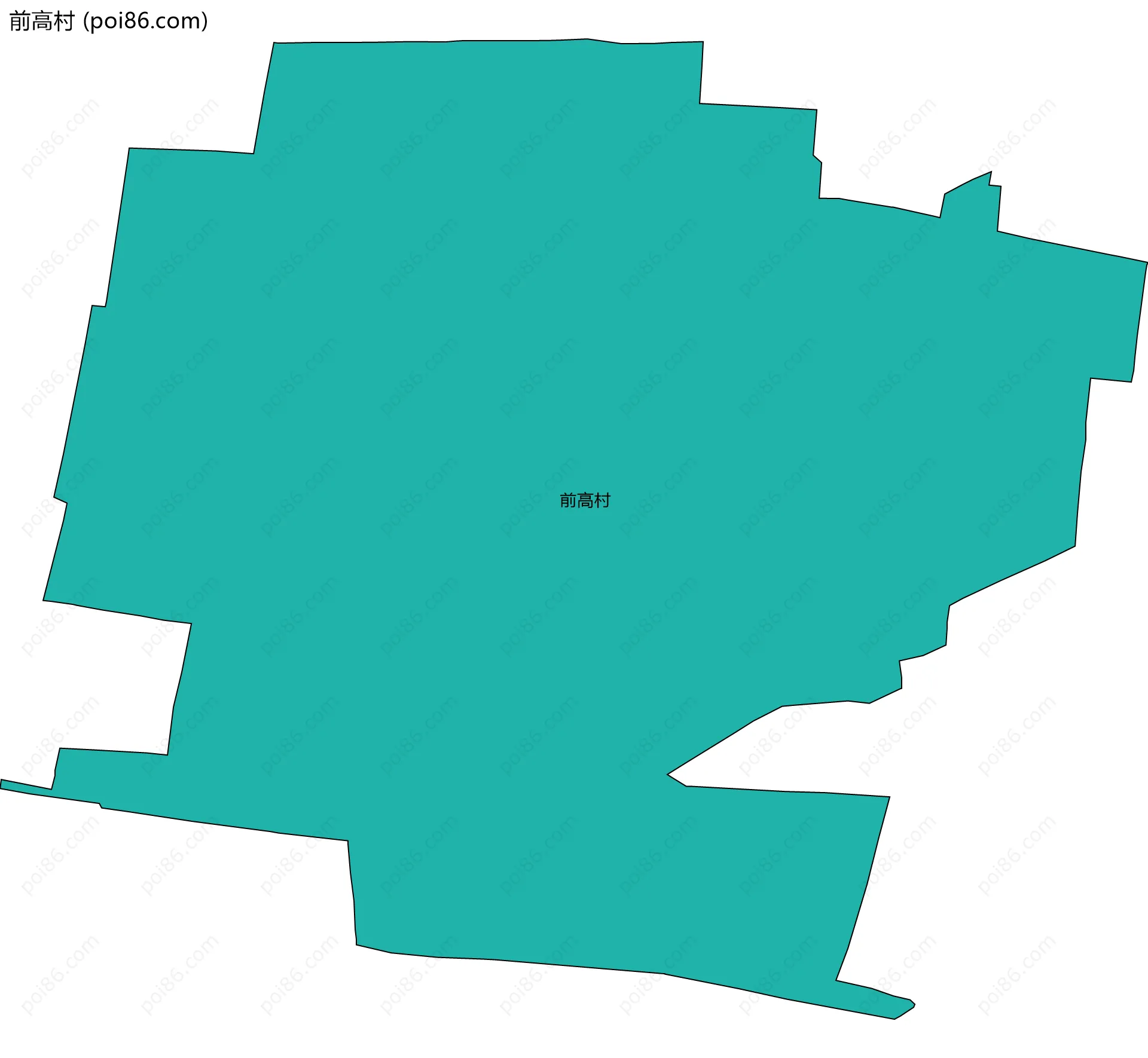 前高村边界地图