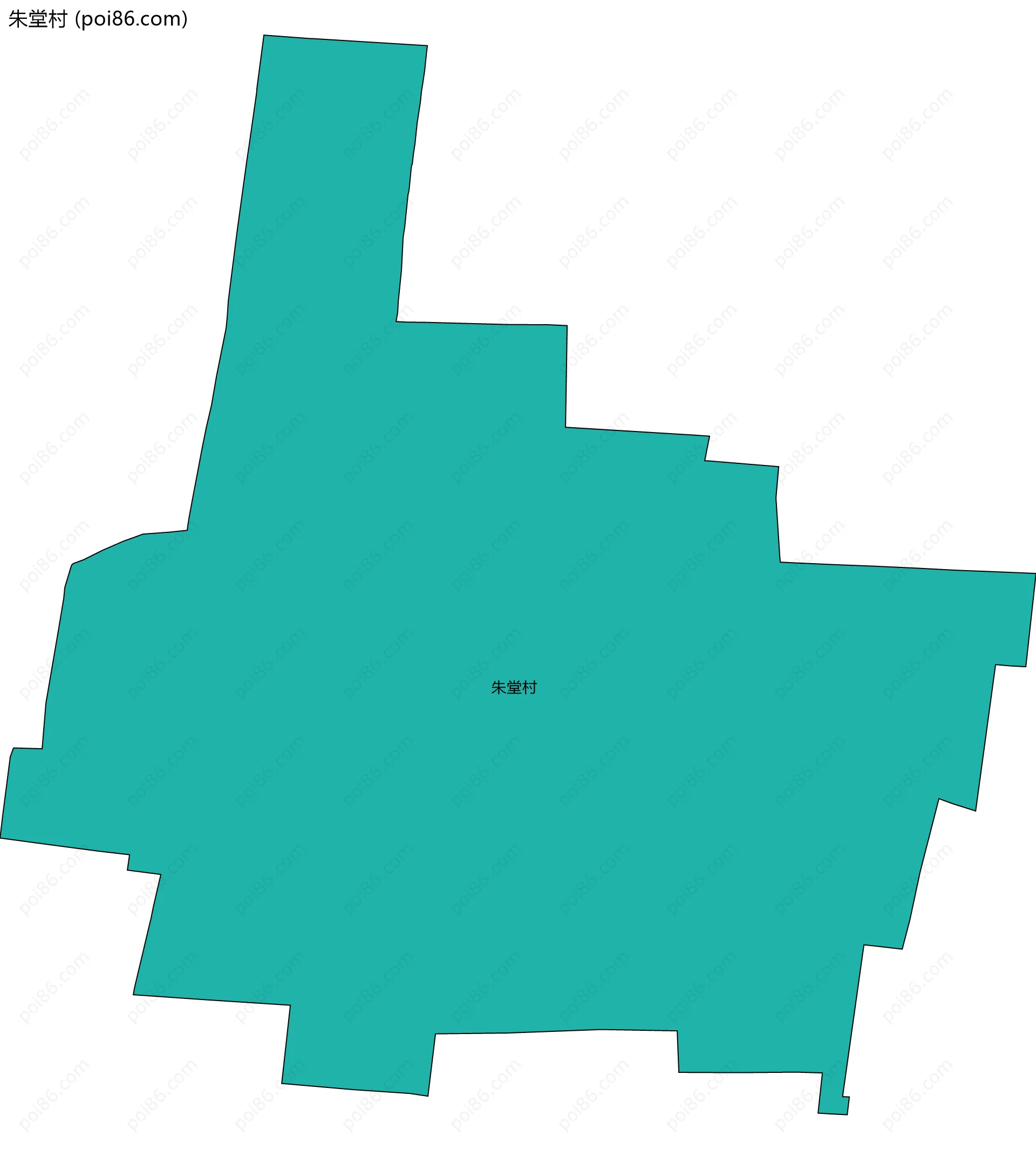 朱堂村边界地图