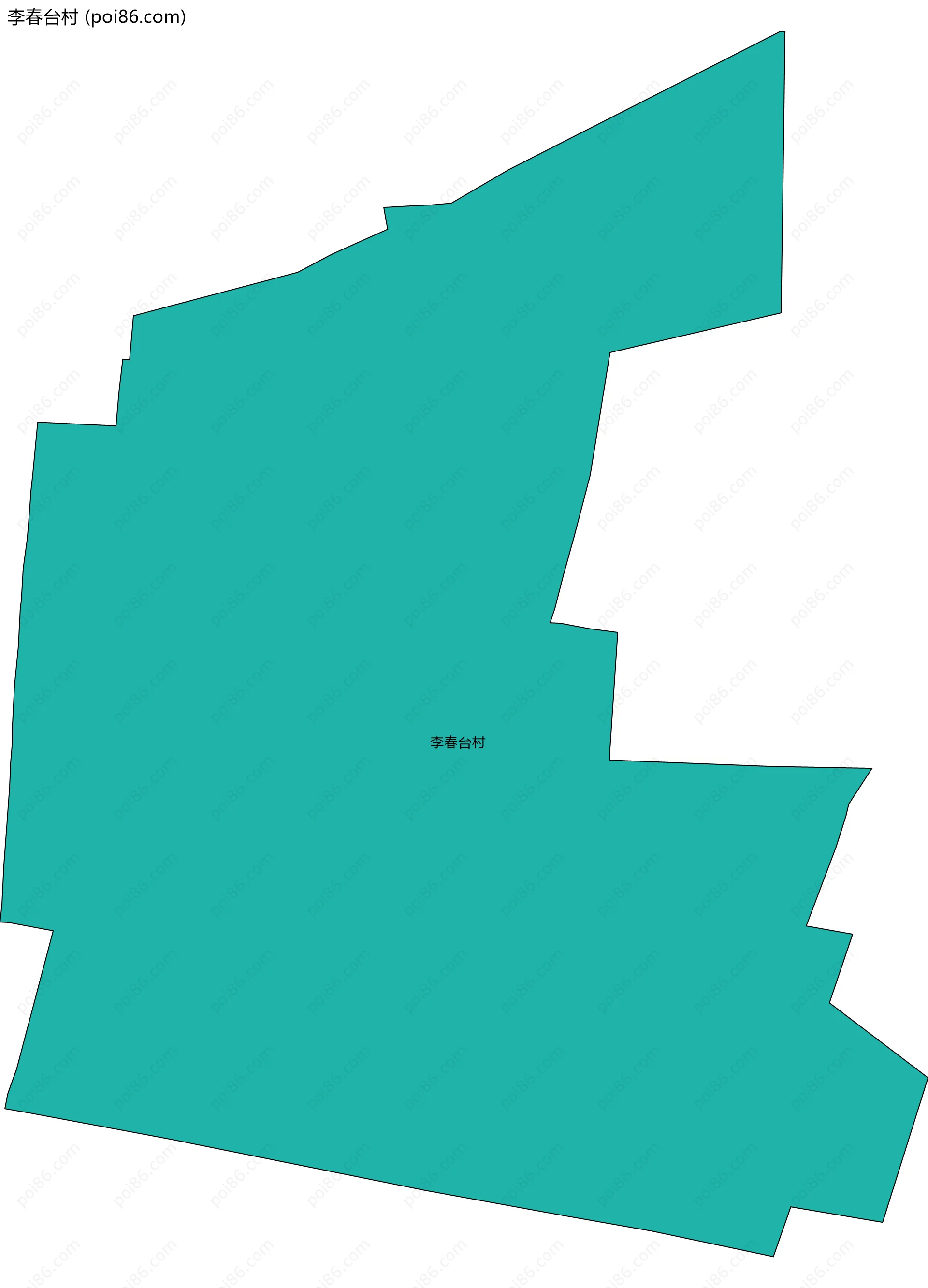 李春台村边界地图