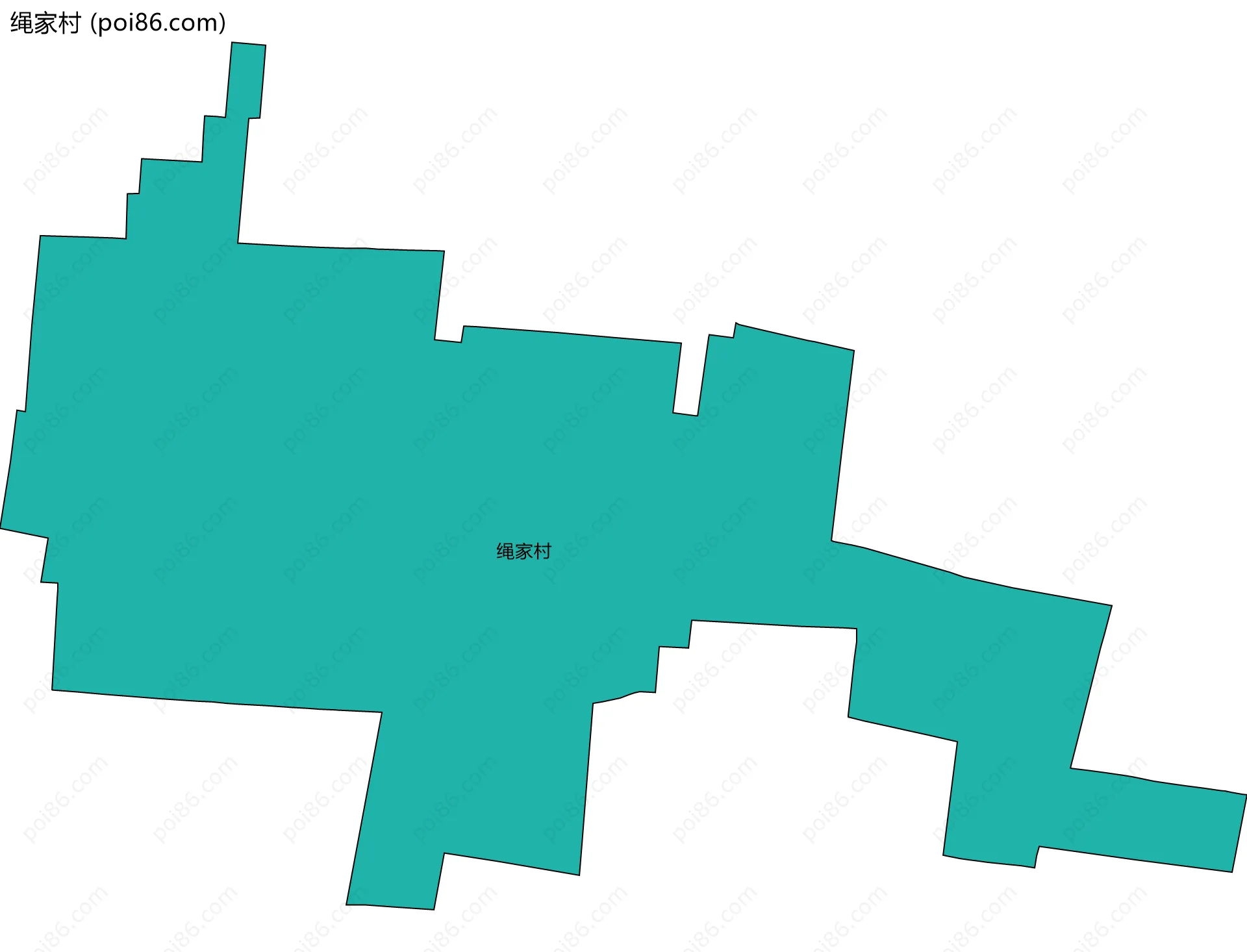绳家村边界地图
