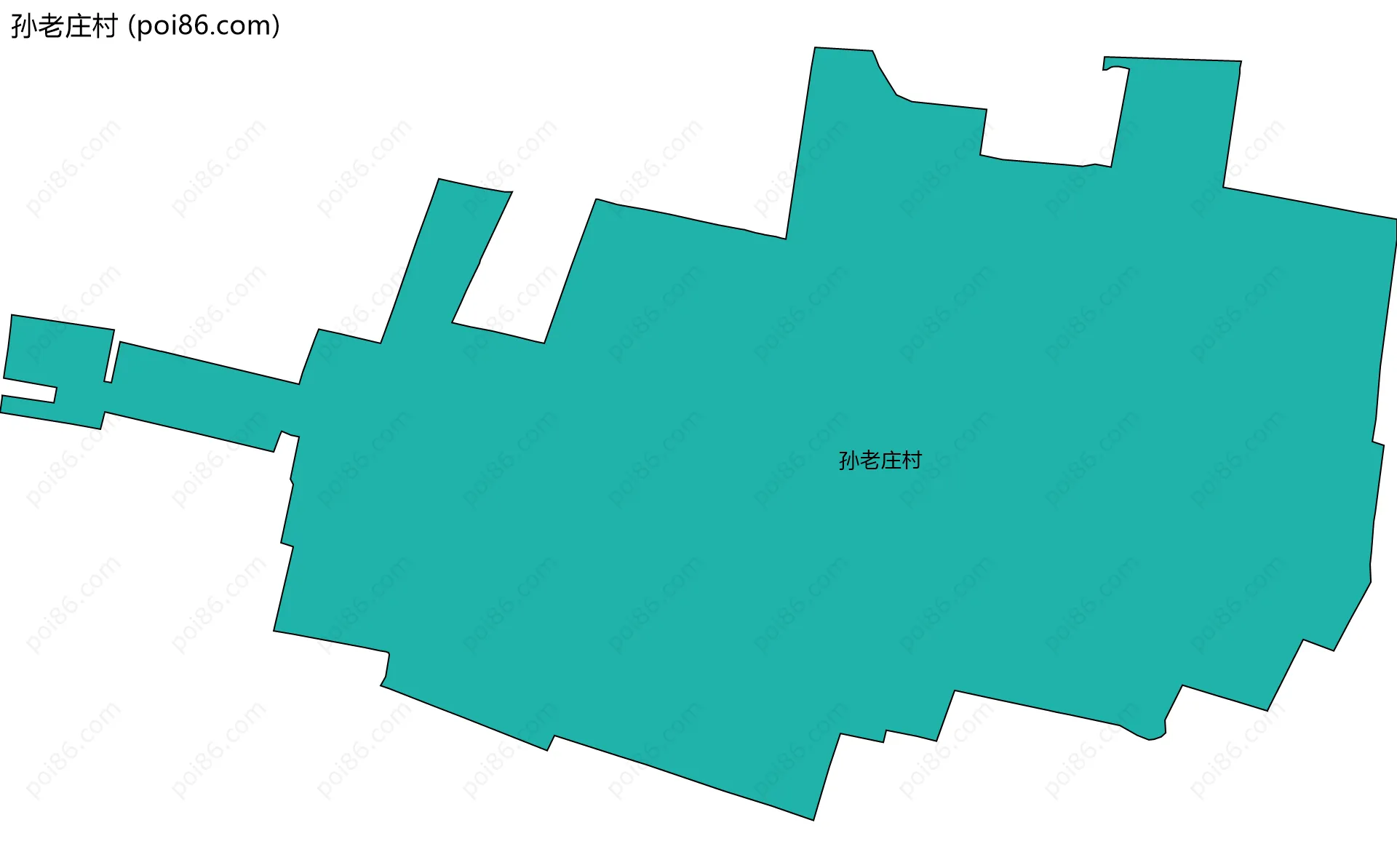 孙老庄村边界地图
