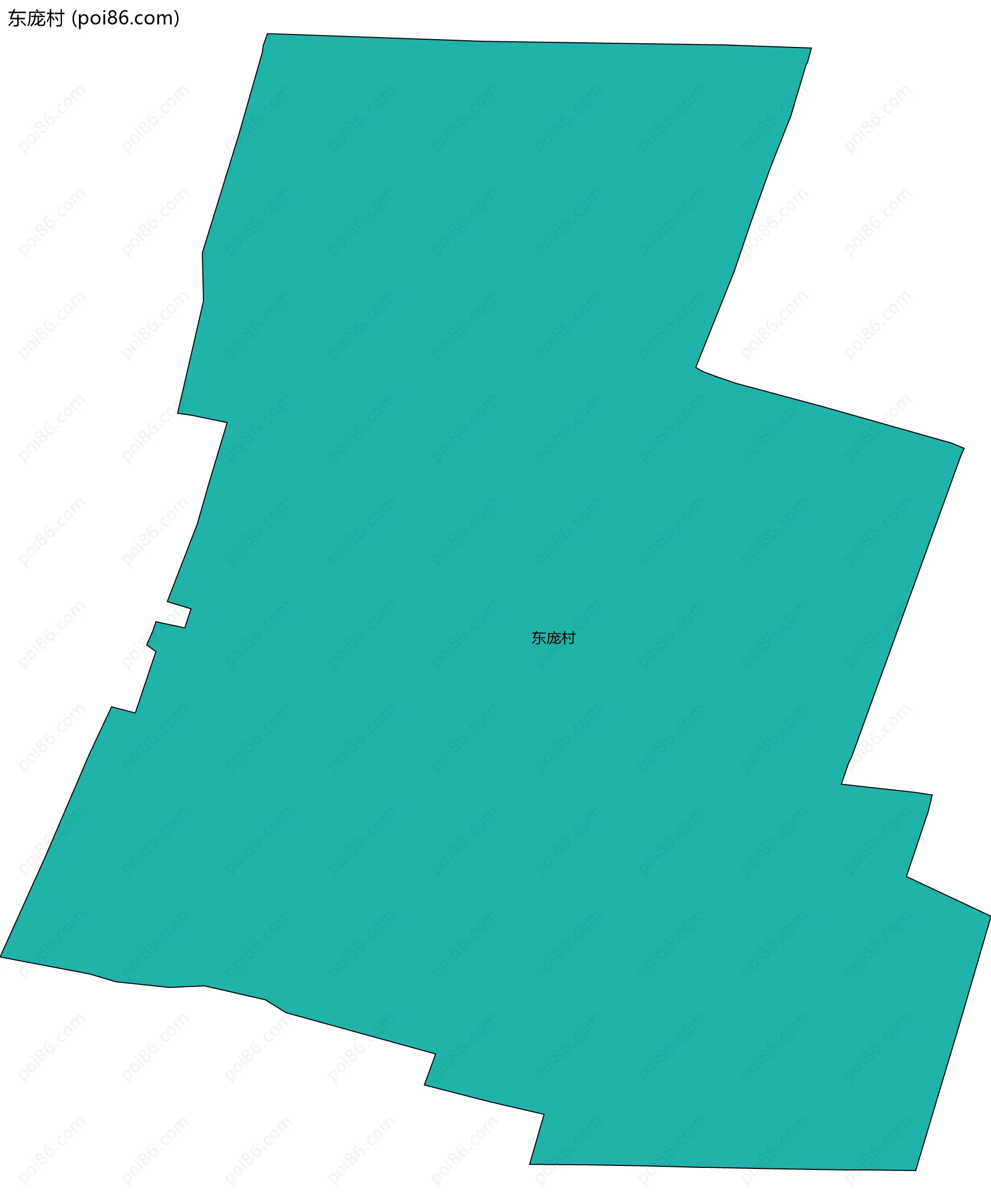 东庞村边界地图