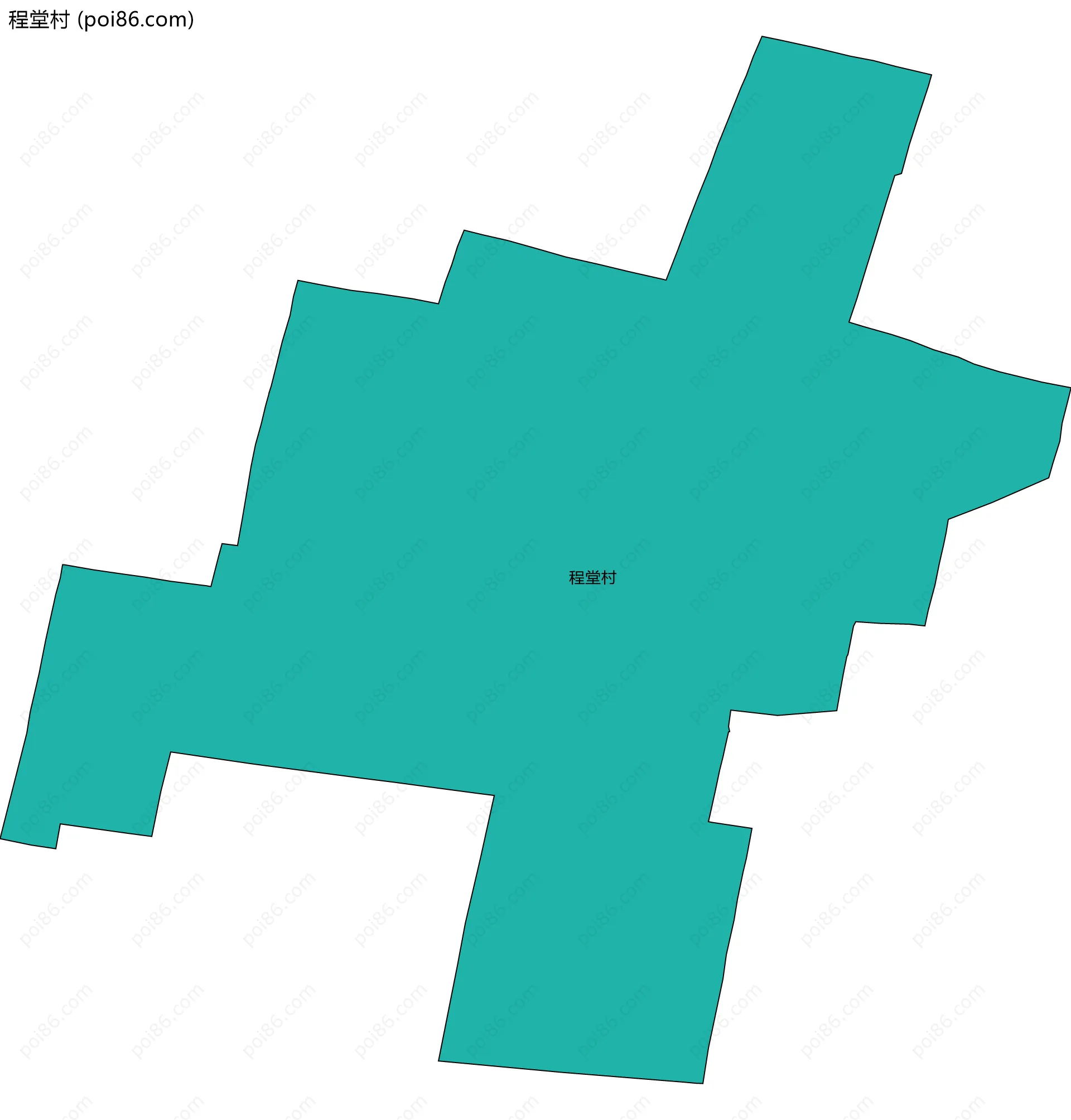 程堂村边界地图