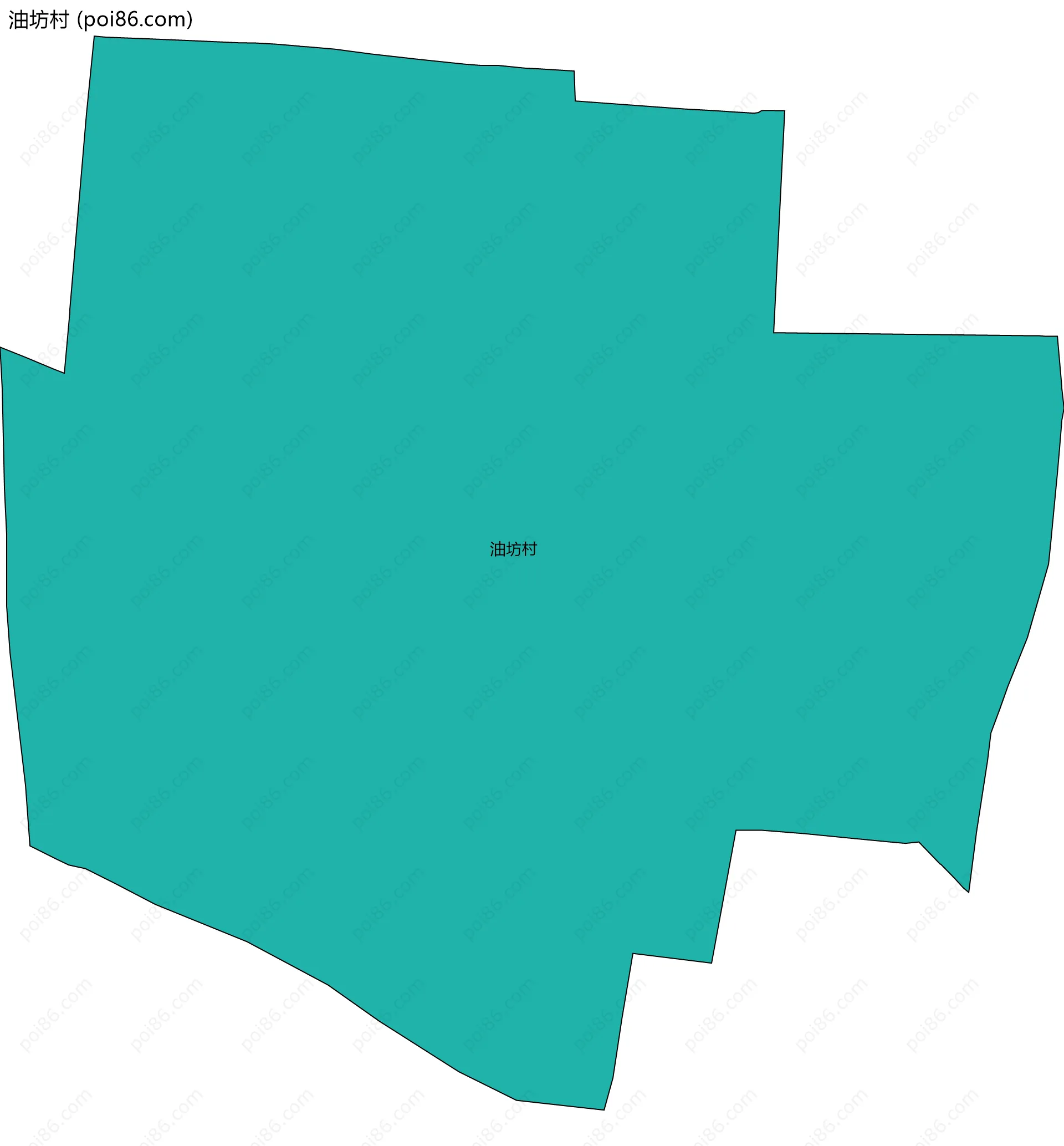 油坊村边界地图