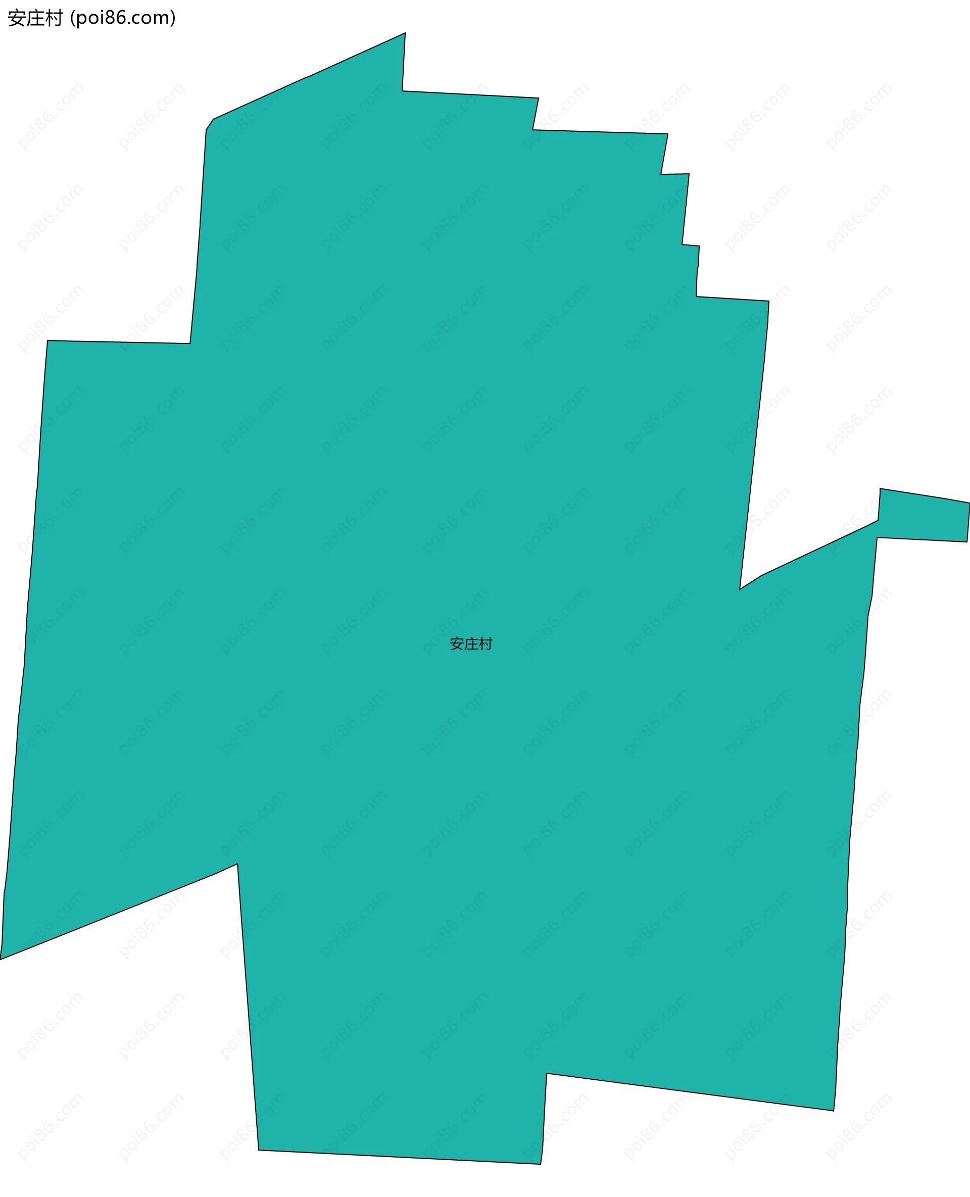 安庄村边界地图